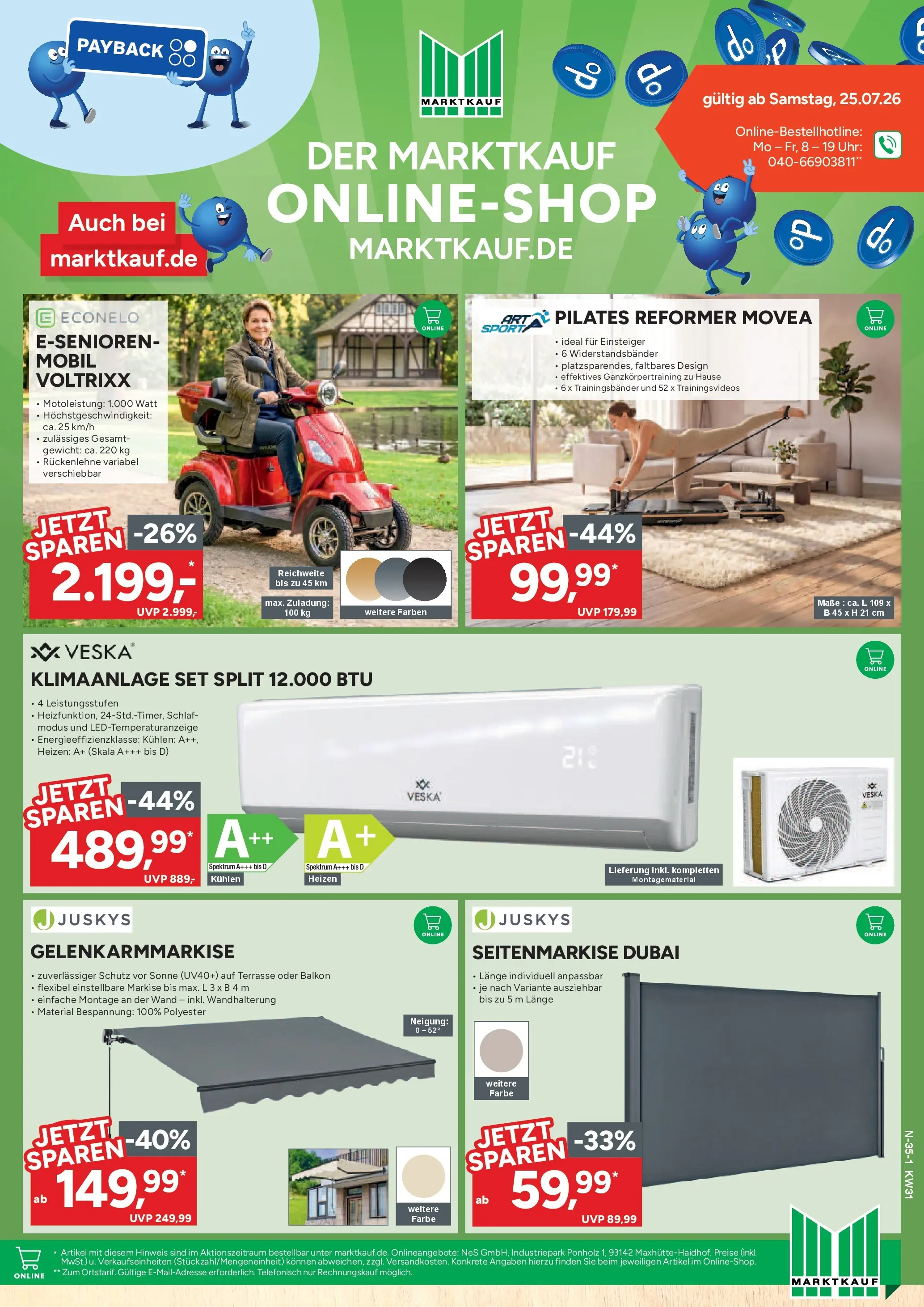 Marktkauf Prospekt Buxtehude (ab 27.07.2026) » Angebote online | Seite: 35 | Produkte: Klimaanlage, Gewicht, Uhr