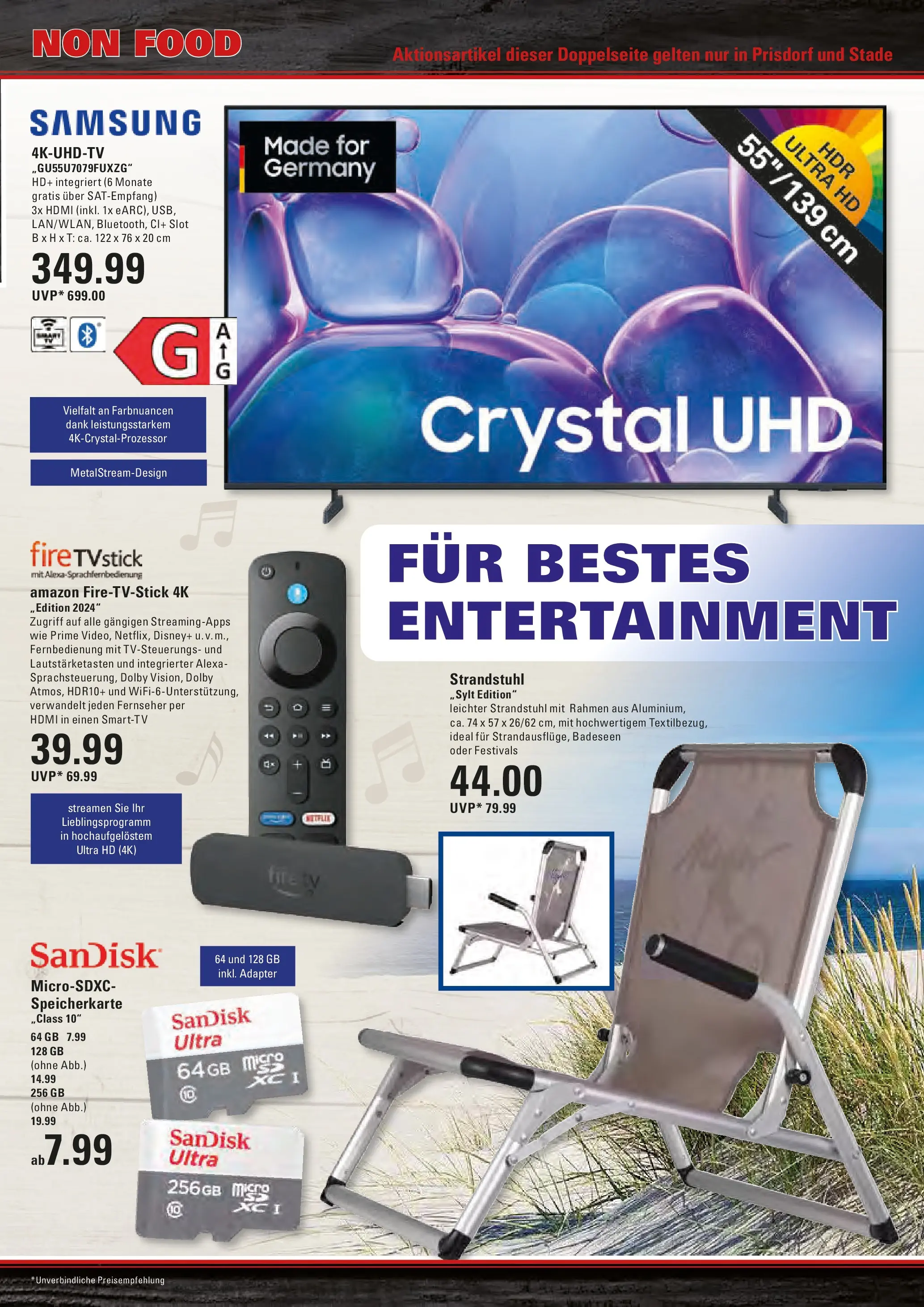 Marktkauf Prospekt Prisdorf (ab 27.07.2026) » Angebote online | Seite: 17 | Produkte: Speicherkarte, Adapter, TV, Fernseher