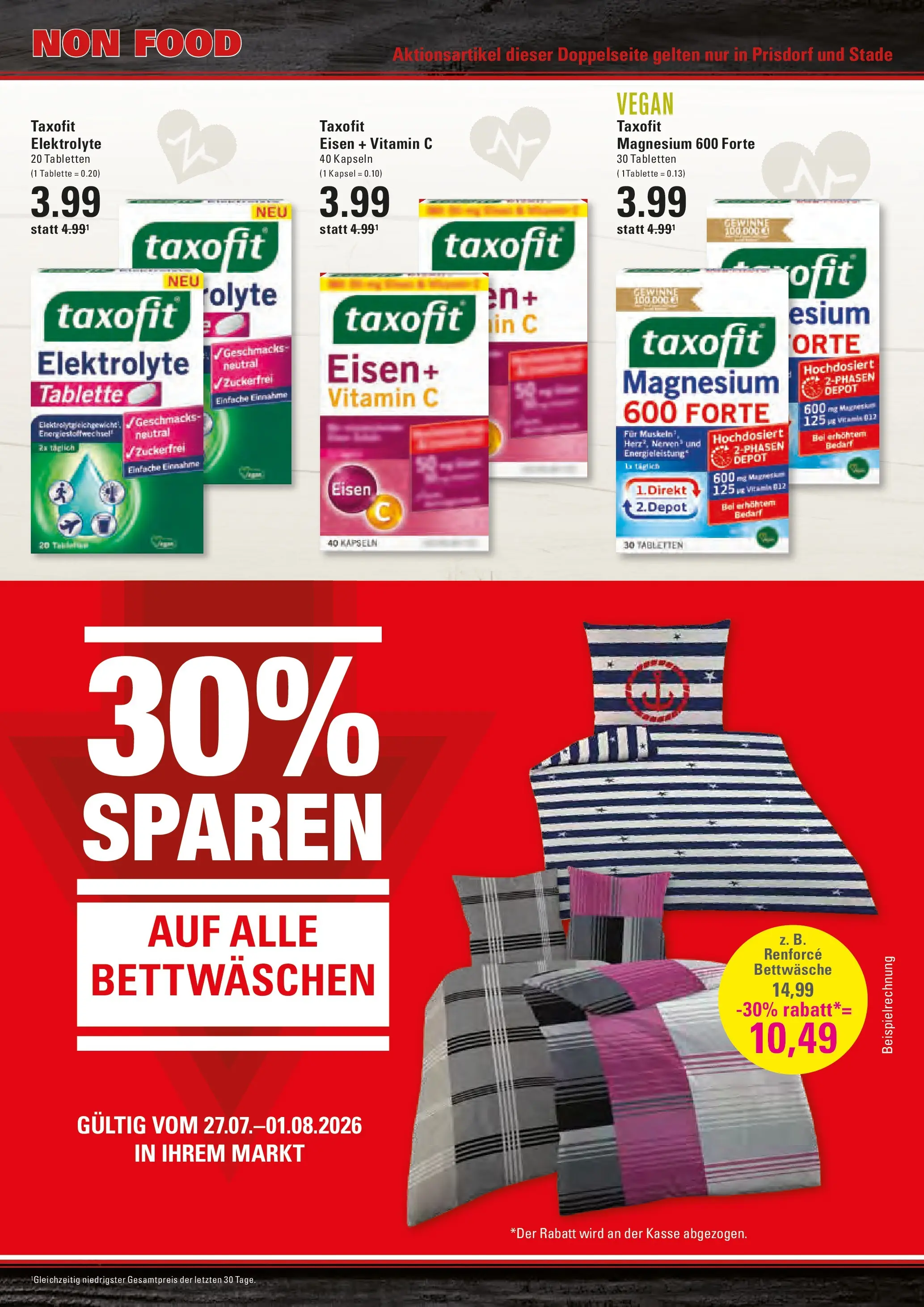 Marktkauf Prospekt Prisdorf (ab 27.07.2026) » Angebote online | Seite: 21 | Produkte: Bettwäsche