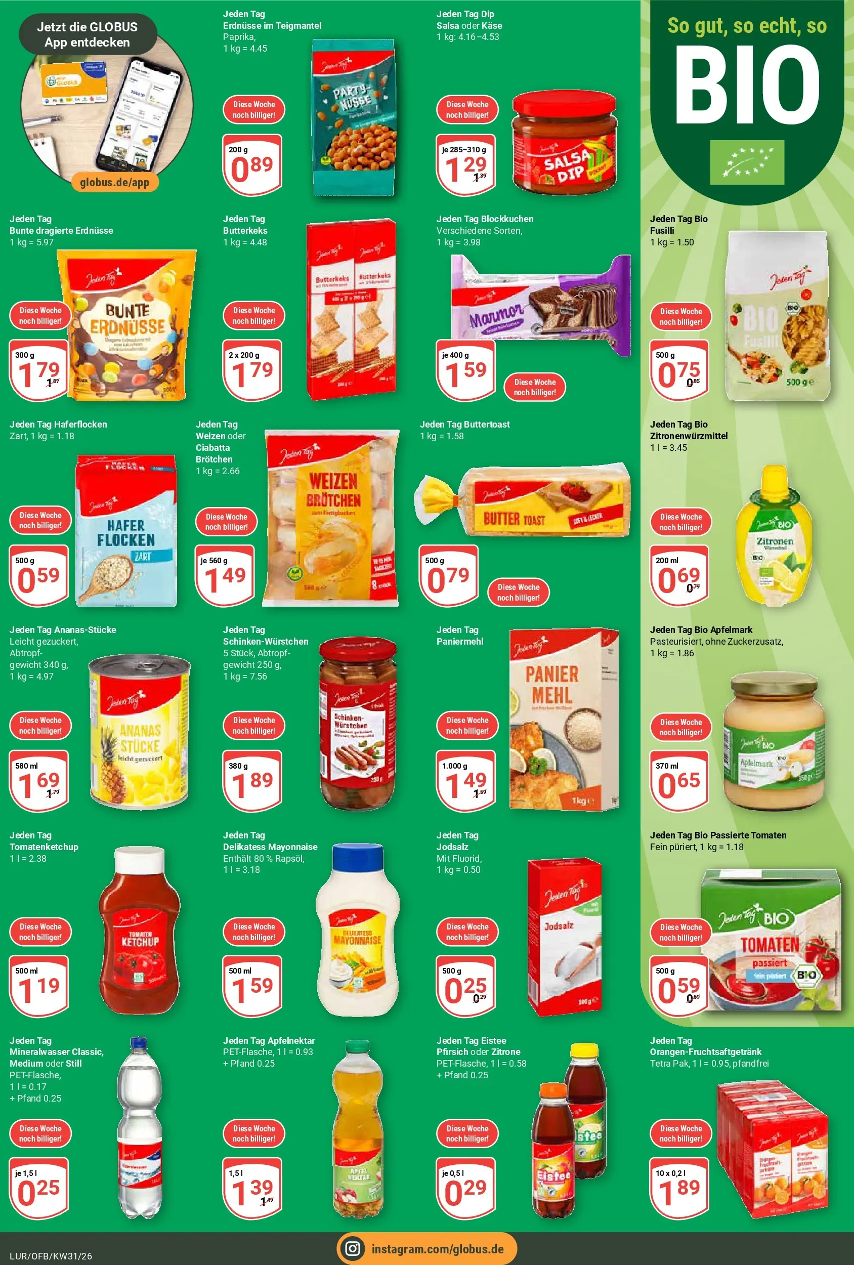Globus Prospekt Hamburg (ab 27.07.2026) » Angebote online | Seite: 7 | Produkte: Gewicht, Mehl, Butter, Pfirsich