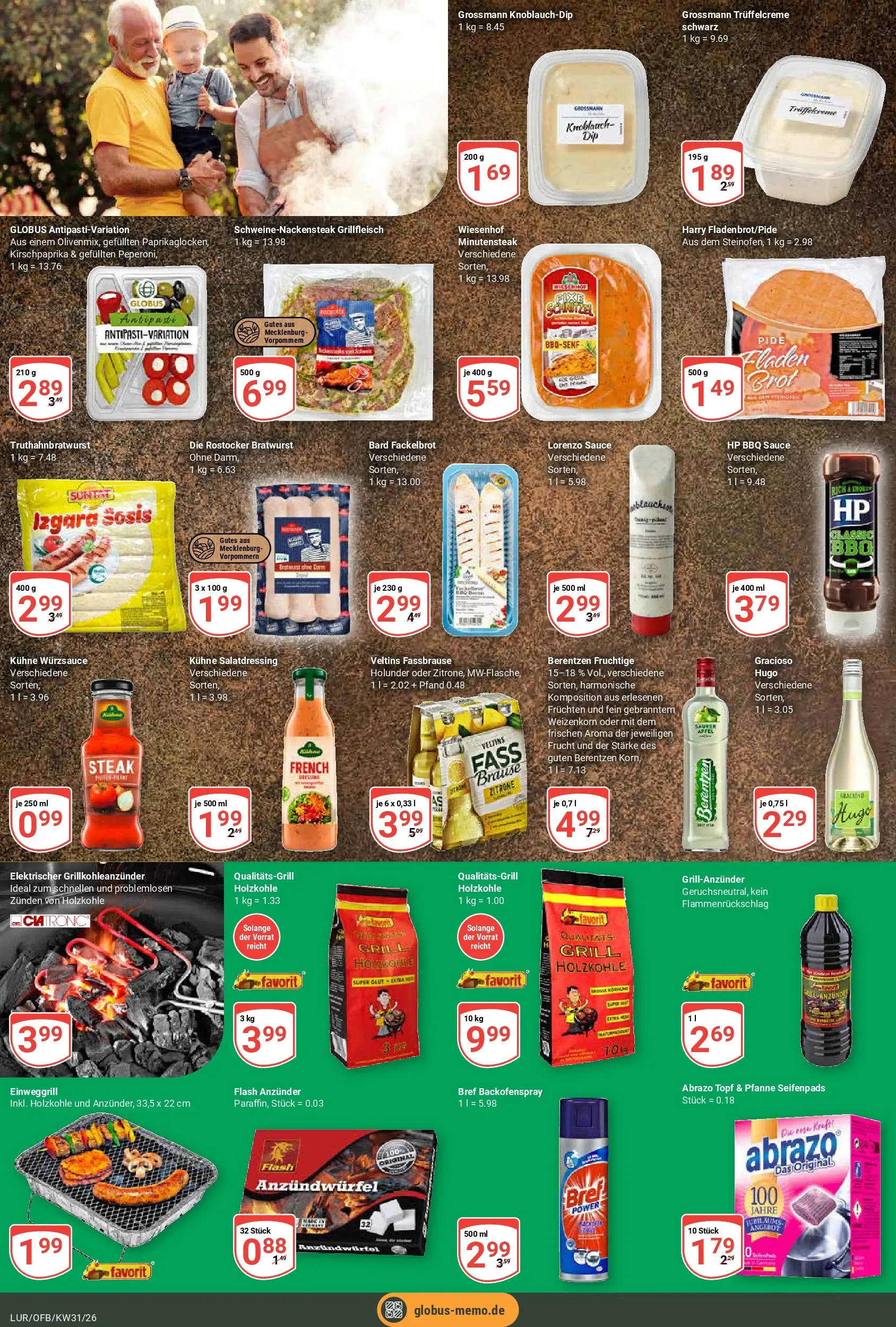 Globus Prospekt Hamburg (ab 27.07.2026) » Angebote online | Seite: 12 | Produkte: Grill, Fassbrause, Veltins, Berentzen