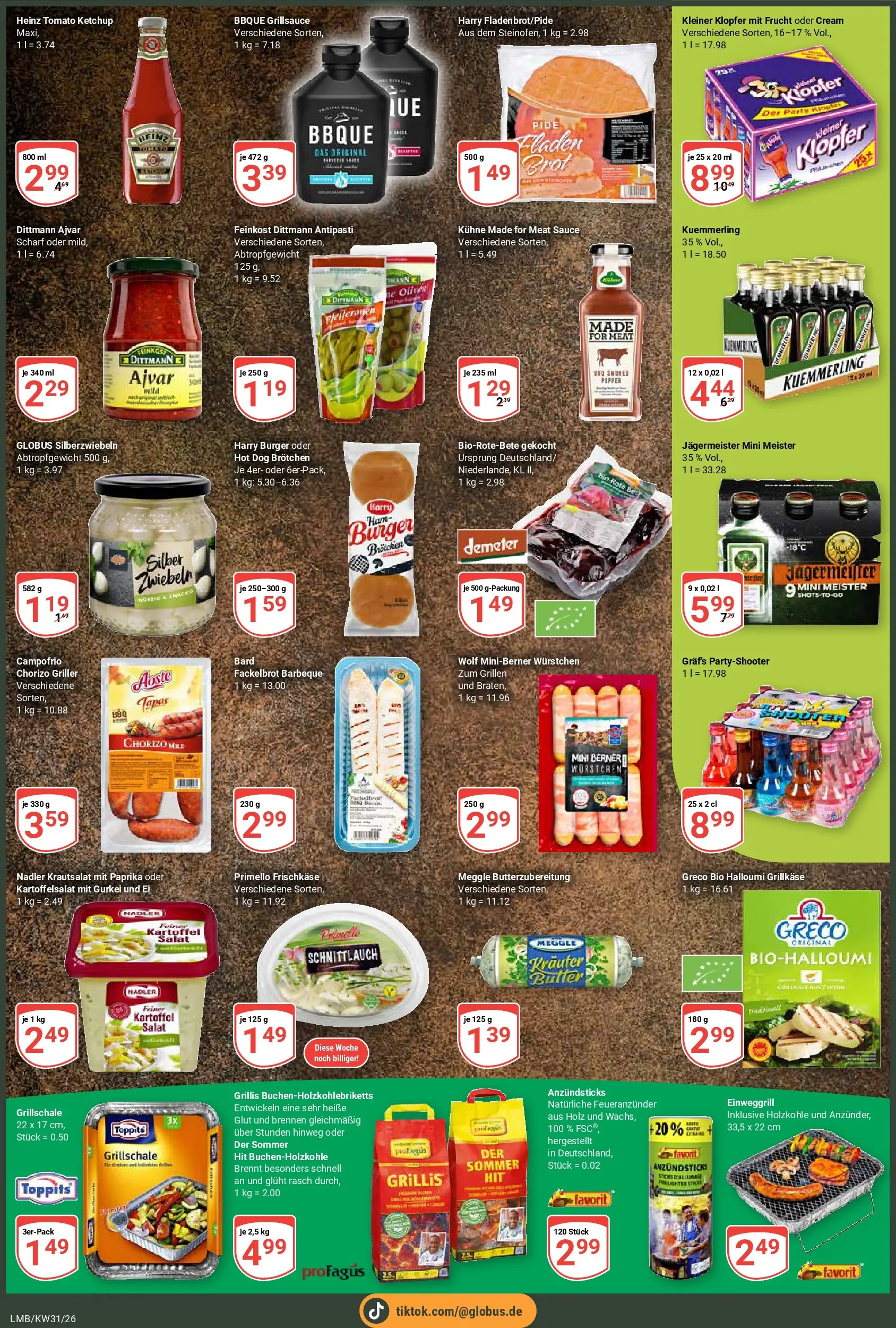 Globus Prospekt Limburg (ab 27.07.2026) » Angebote online | Seite: 4 | Produkte: Burger, Zwiebeln, Griller, Frischkase