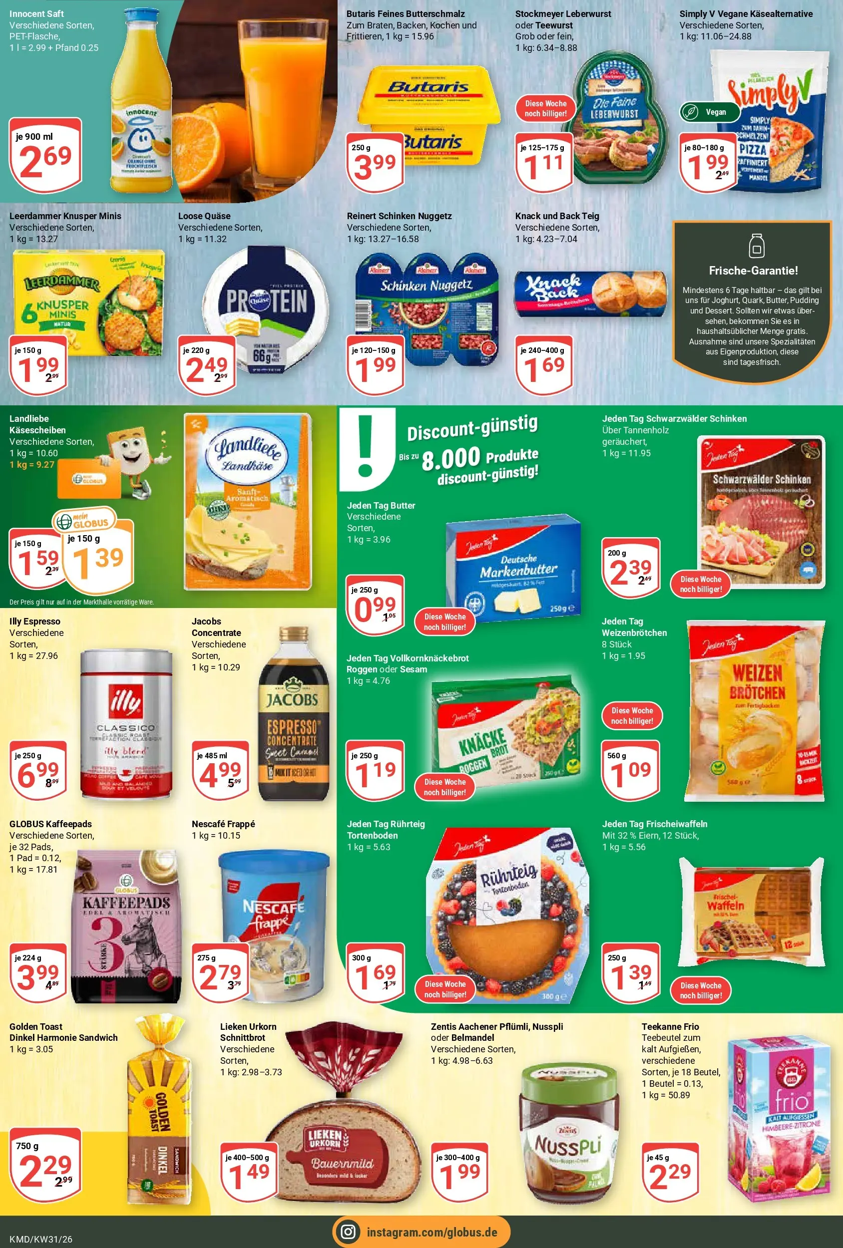 Globus Prospekt Köln (ab 27.07.2026) » Angebote online | Seite: 12 | Produkte: Nescafe, Pudding, Zitrone, Pizza