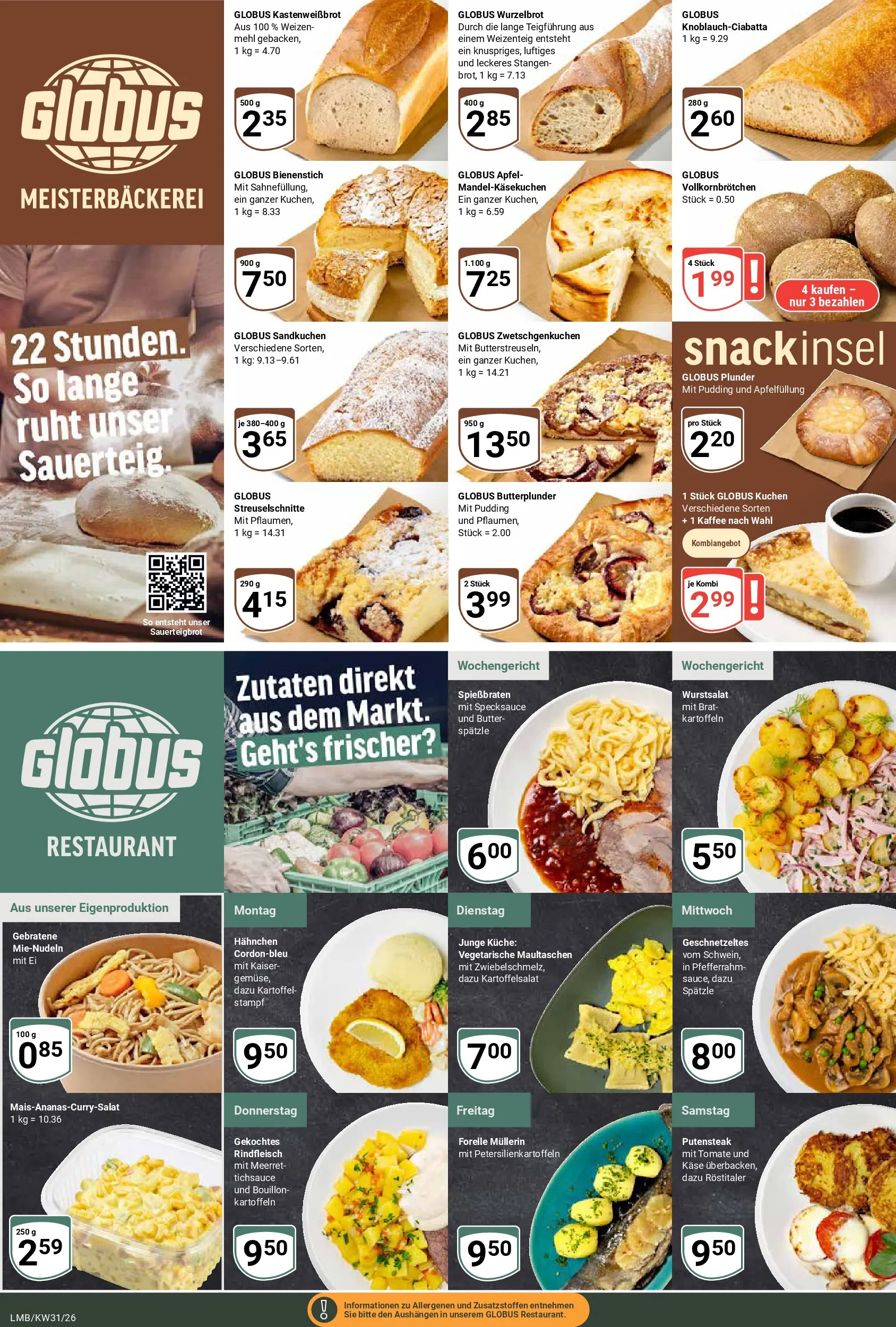 Globus Prospekt Limburg (ab 27.07.2026) » Angebote online | Seite: 11 | Produkte: Kaffee, Pudding, Kartoffeln, Rindfleisch