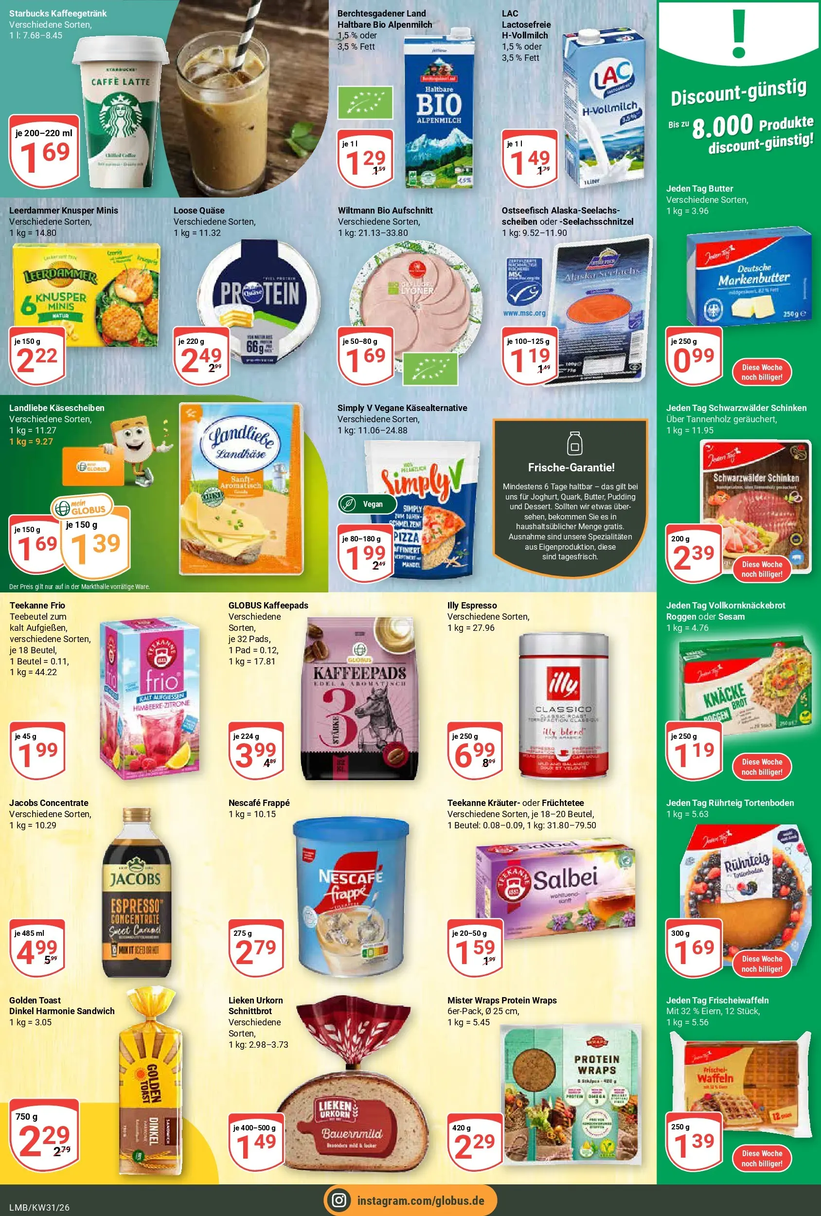 Globus Prospekt Limburg (ab 27.07.2026) » Angebote online | Seite: 15 | Produkte: Toast, Zitrone, Teekanne, Brot