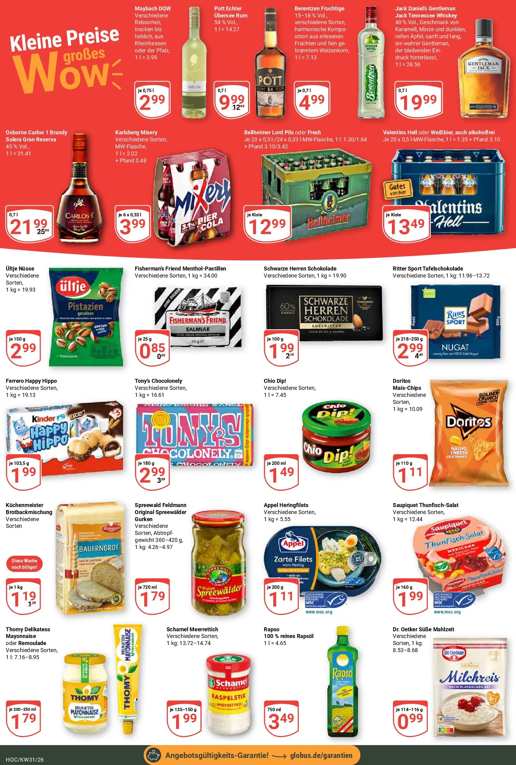 Globus Prospekt Hockenheim (ab 20.07.2026) » Angebote online | Seite: 8 | Produkte: Osborne, Schokolade, Ritter sport, Nüsse