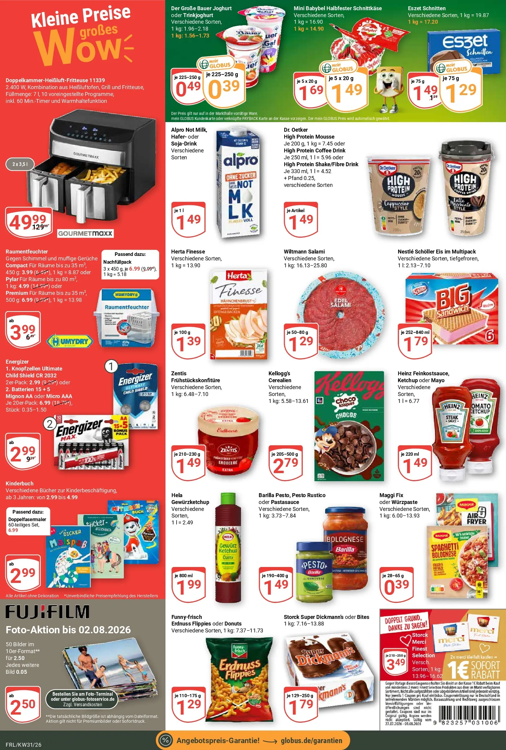 Globus Prospekt Freilassing (ab 20.07.2026) » Angebote online | Seite: 6 | Produkte: Grill, Bilder, Salami, Herta finesse