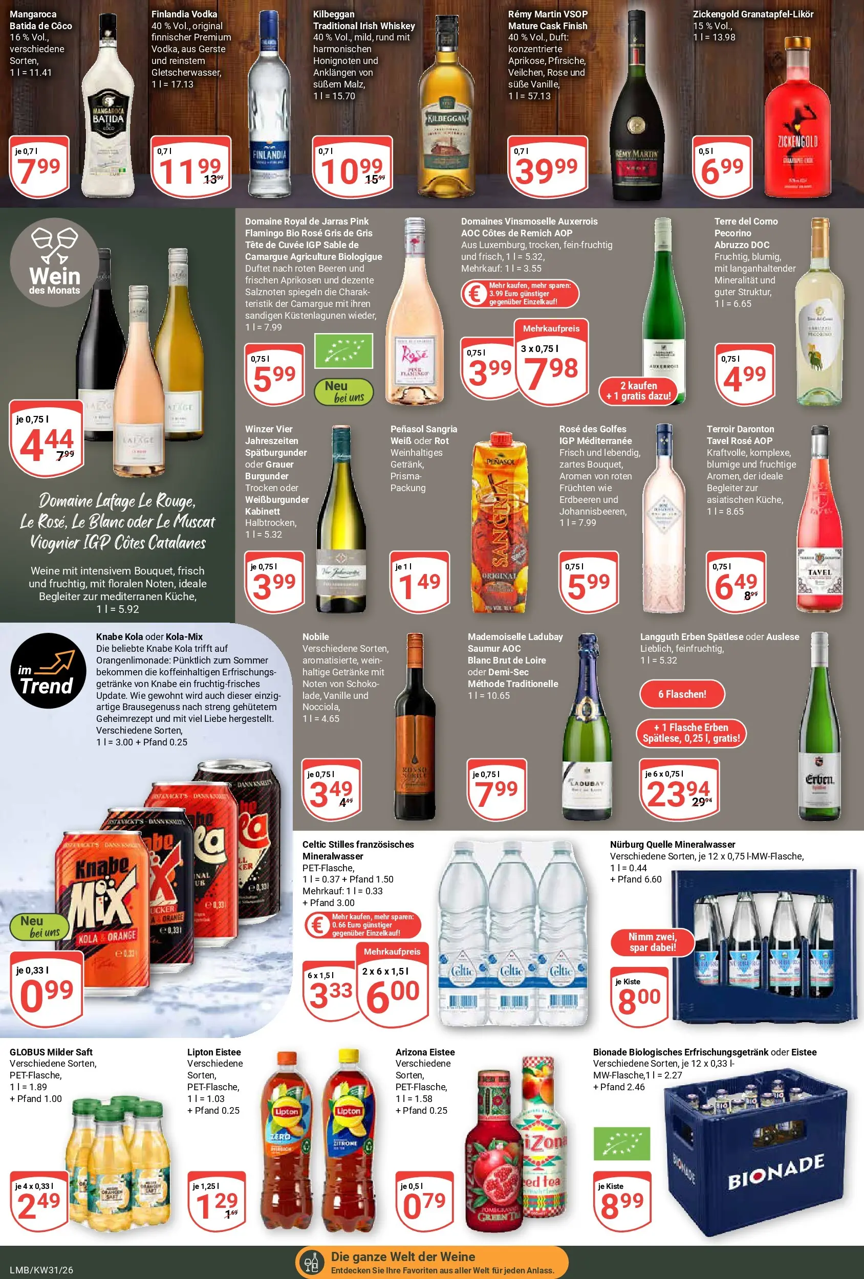 Globus Prospekt Limburg (ab 27.07.2026) » Angebote online | Seite: 19 | Produkte: Finish, Mineralwasser, Zitrone, Vodka