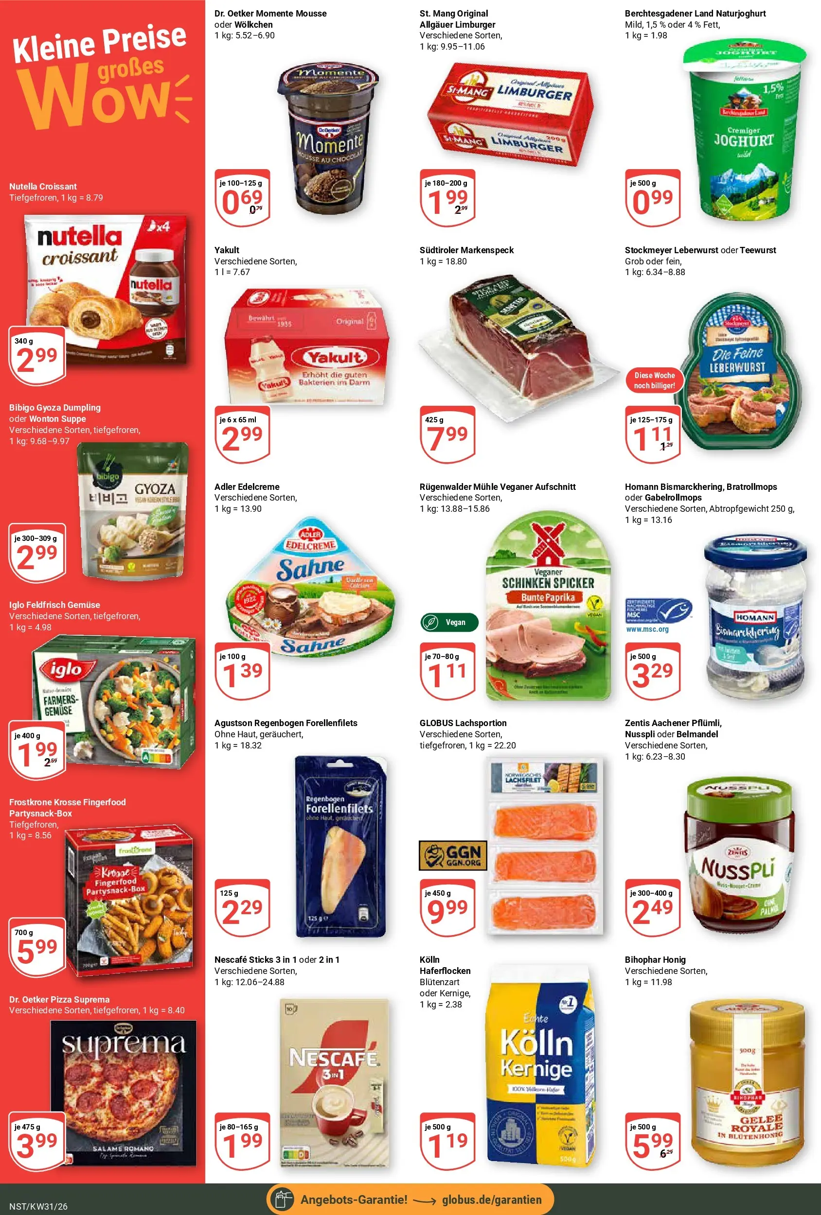Globus Prospekt Neustadt (ab 27.07.2026) » Angebote online | Seite: 2 | Produkte: Nescafe, Kolln, Nutella, Gemüse