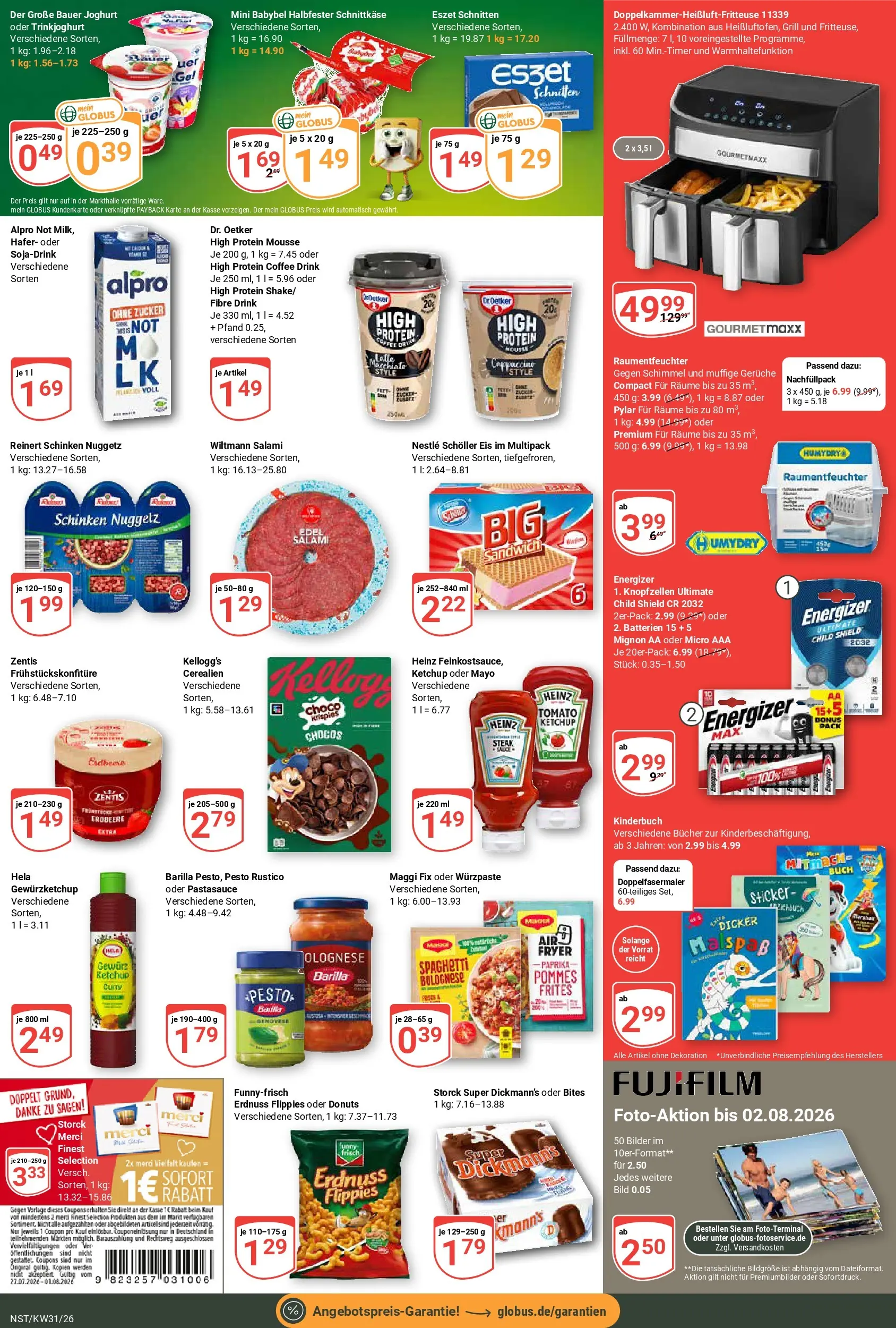 Globus Prospekt Neustadt (ab 27.07.2026) » Angebote online | Seite: 3 | Produkte: Barilla, Pommes, Maggi fix, Salami