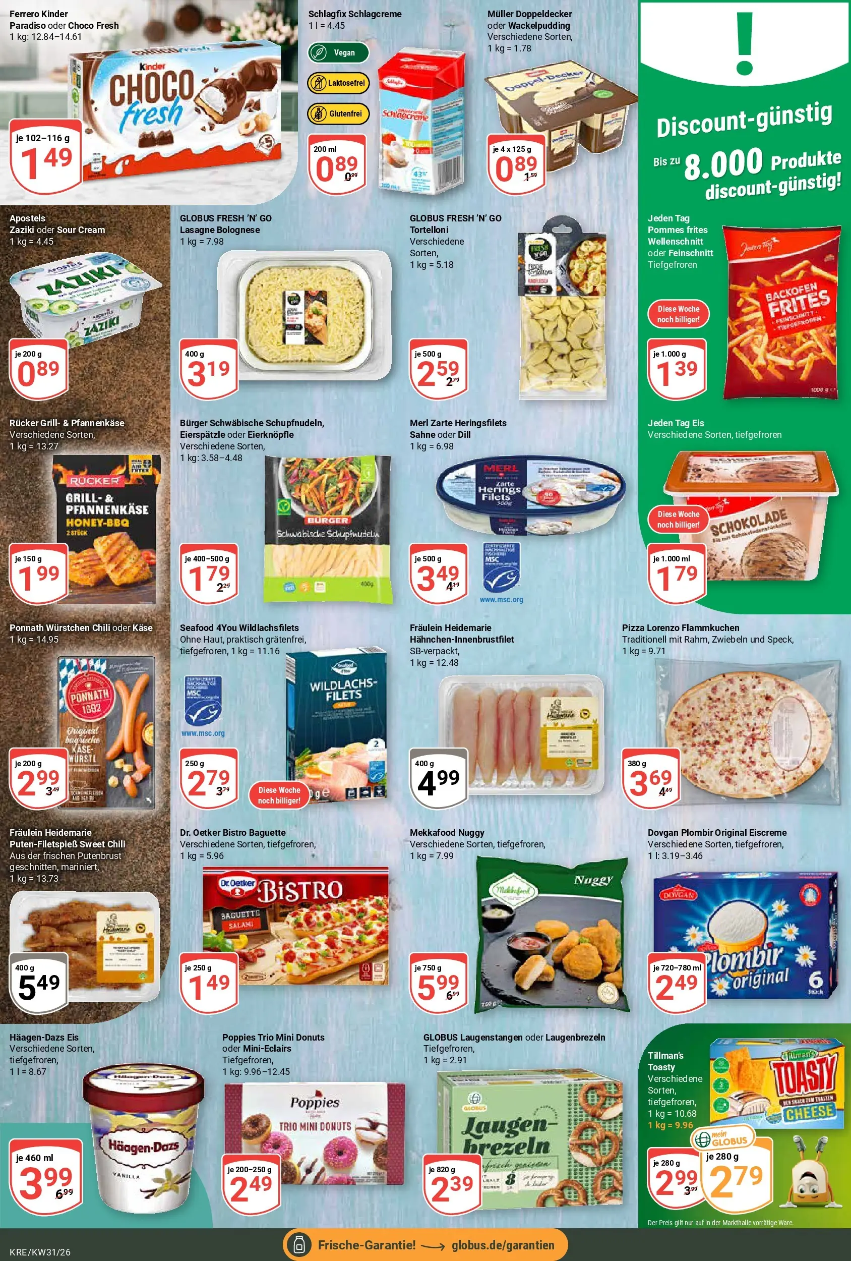 Globus Prospekt Krefeld (ab 27.07.2026) » Angebote online | Seite: 12 | Produkte: Grill, Baguette, Donuts, Dill