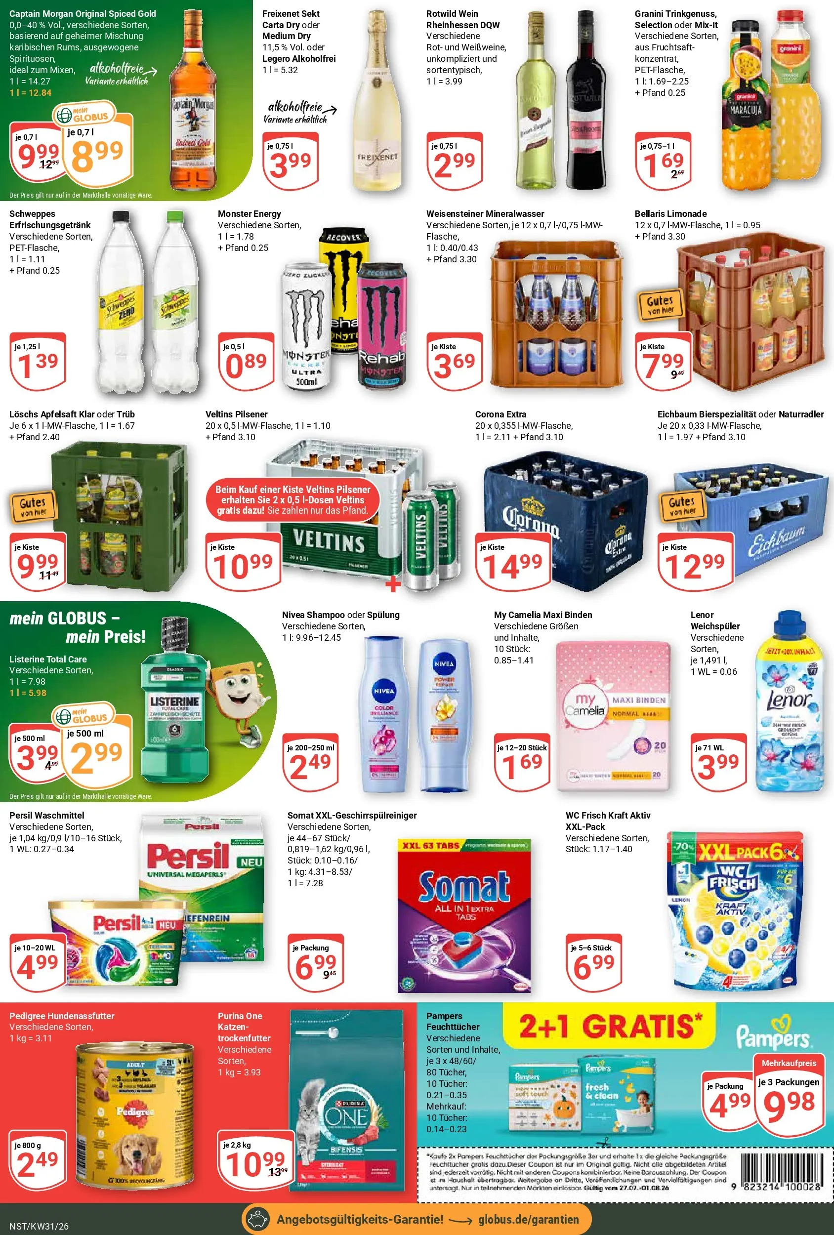 Globus Prospekt Neustadt (ab 27.07.2026) » Angebote online | Seite: 5 | Produkte: Freixenet, Pampers, Wc frisch, Persil