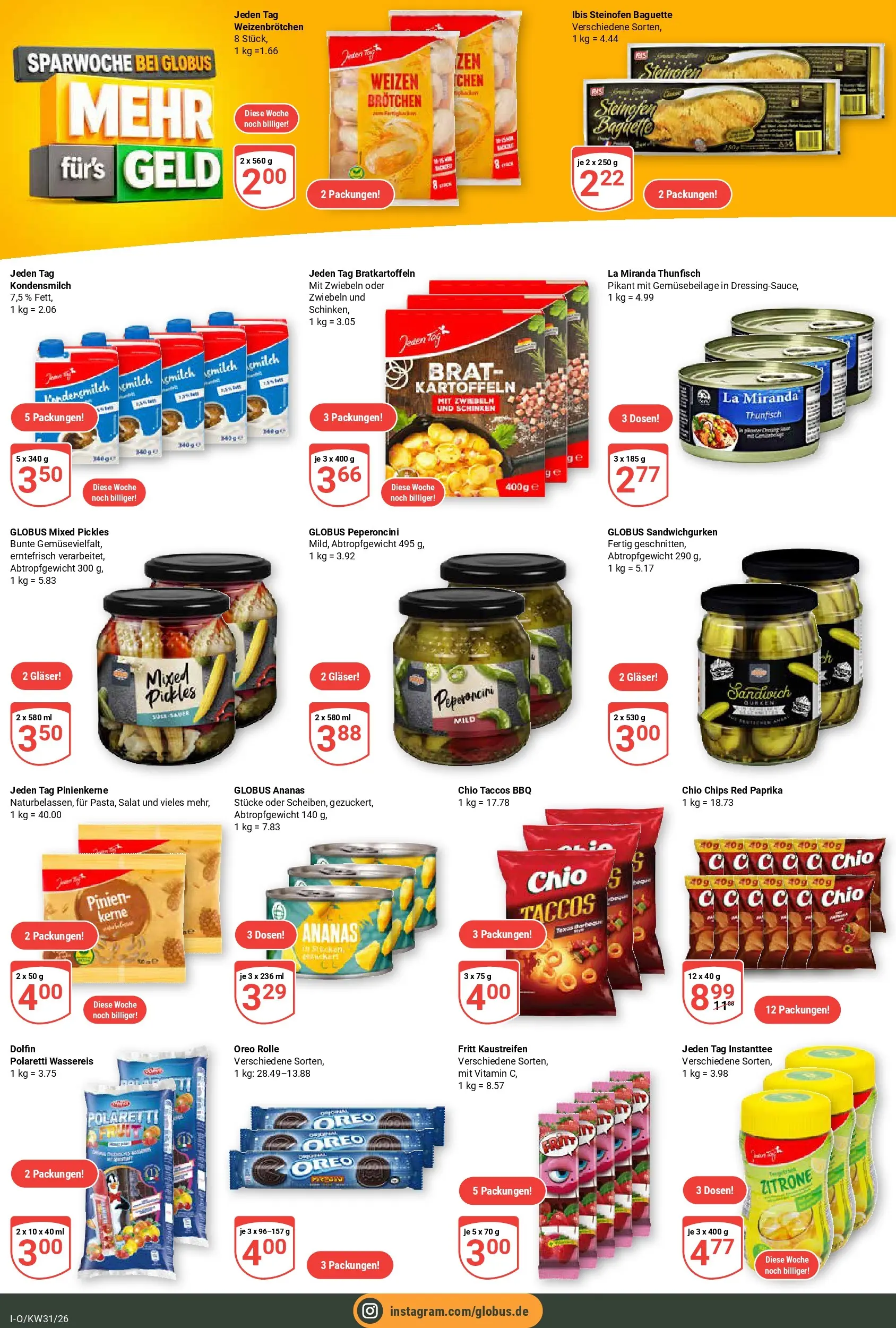Globus Prospekt Idar-Oberstein (ab 27.07.2026) » Angebote online | Seite: 22 | Produkte: Baguette, Ananas, Kartoffeln, Chips