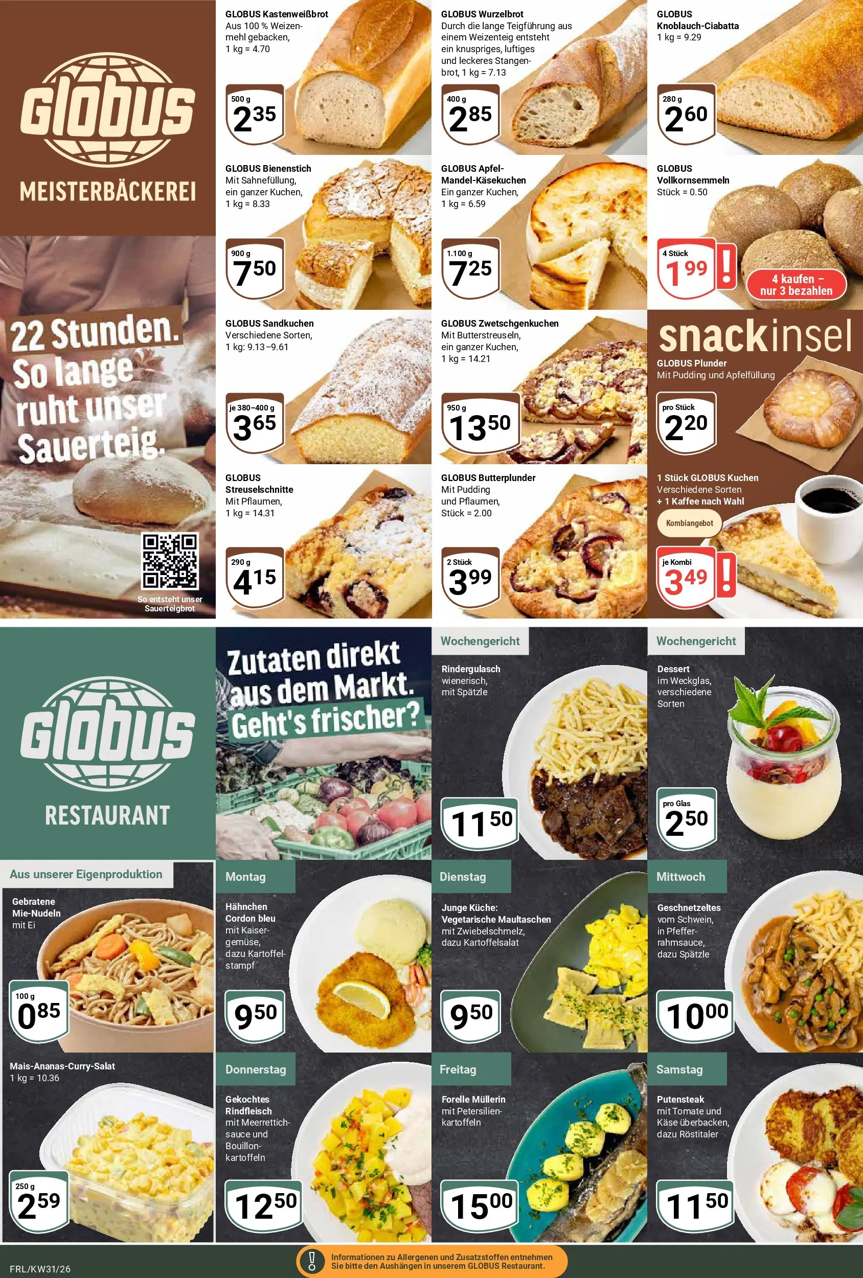 Globus Prospekt Freilassing (ab 20.07.2026) » Angebote online | Seite: 10 | Produkte: Rindergulasch, Küche, Kartoffeln, Maultaschen