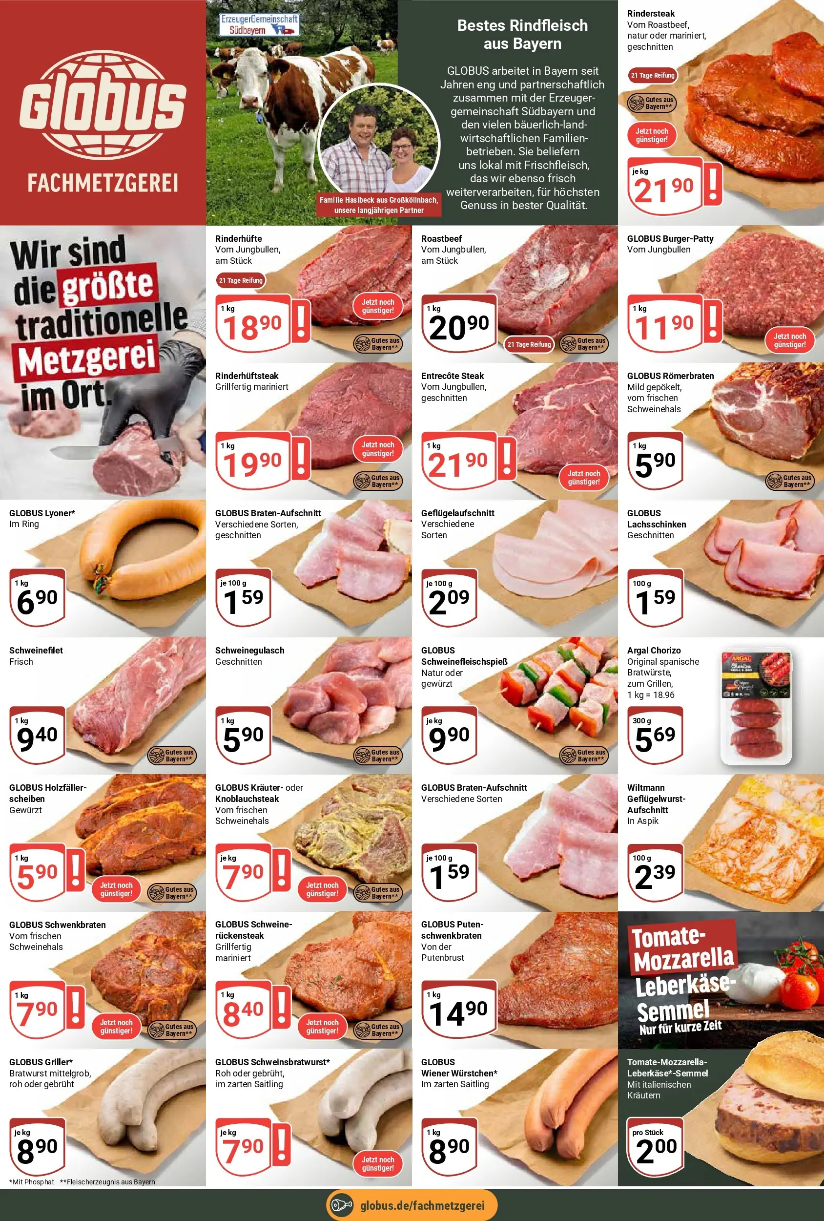 Globus Prospekt Freilassing (ab 20.07.2026) » Angebote online | Seite: 11 | Produkte: Roastbeef, Schweinefilet, Rindfleisch, Leberkase