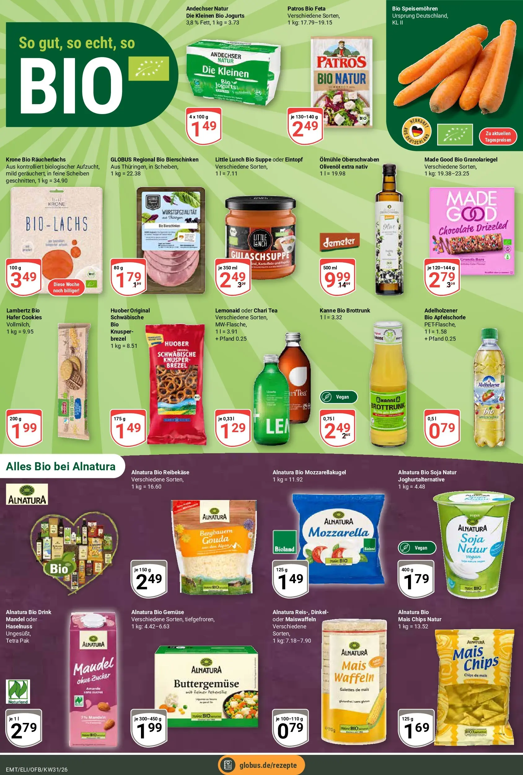 Globus Prospekt Mittelhausen (ab 27.07.2026) » Angebote online | Seite: 12 | Produkte: Gouda, Räucherlachs, Gemüse, Zucker