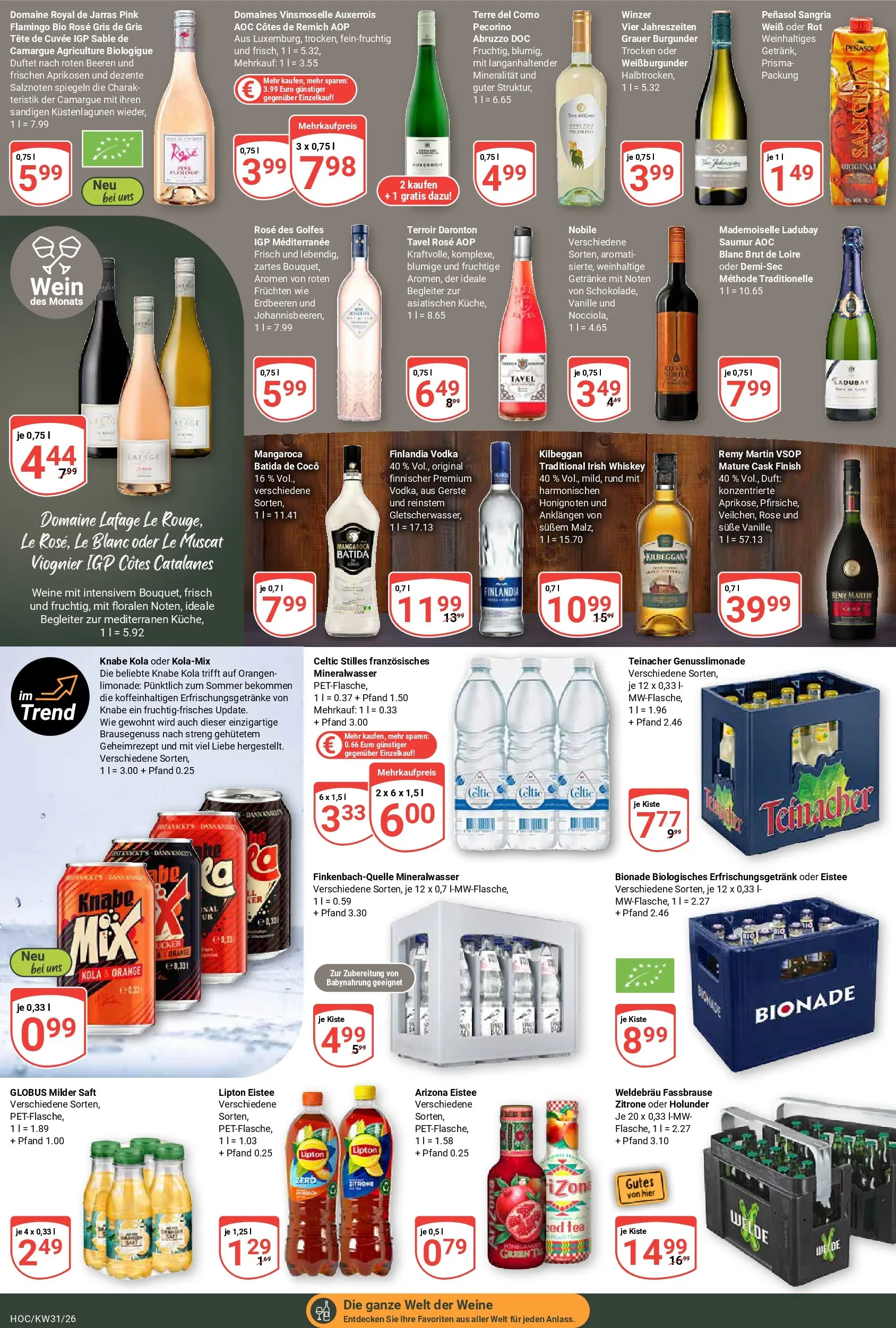Globus Prospekt Hockenheim (ab 20.07.2026) » Angebote online | Seite: 18 | Produkte: Duft, Babynahrung, Wein, Fassbrause