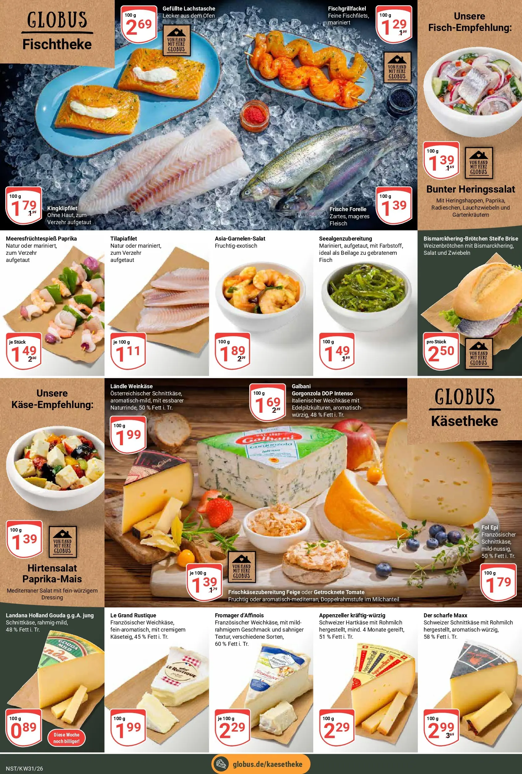 Globus Prospekt Neustadt (ab 27.07.2026) » Angebote online | Seite: 9 | Produkte: Gouda, Dressing, Paprika, Fleisch