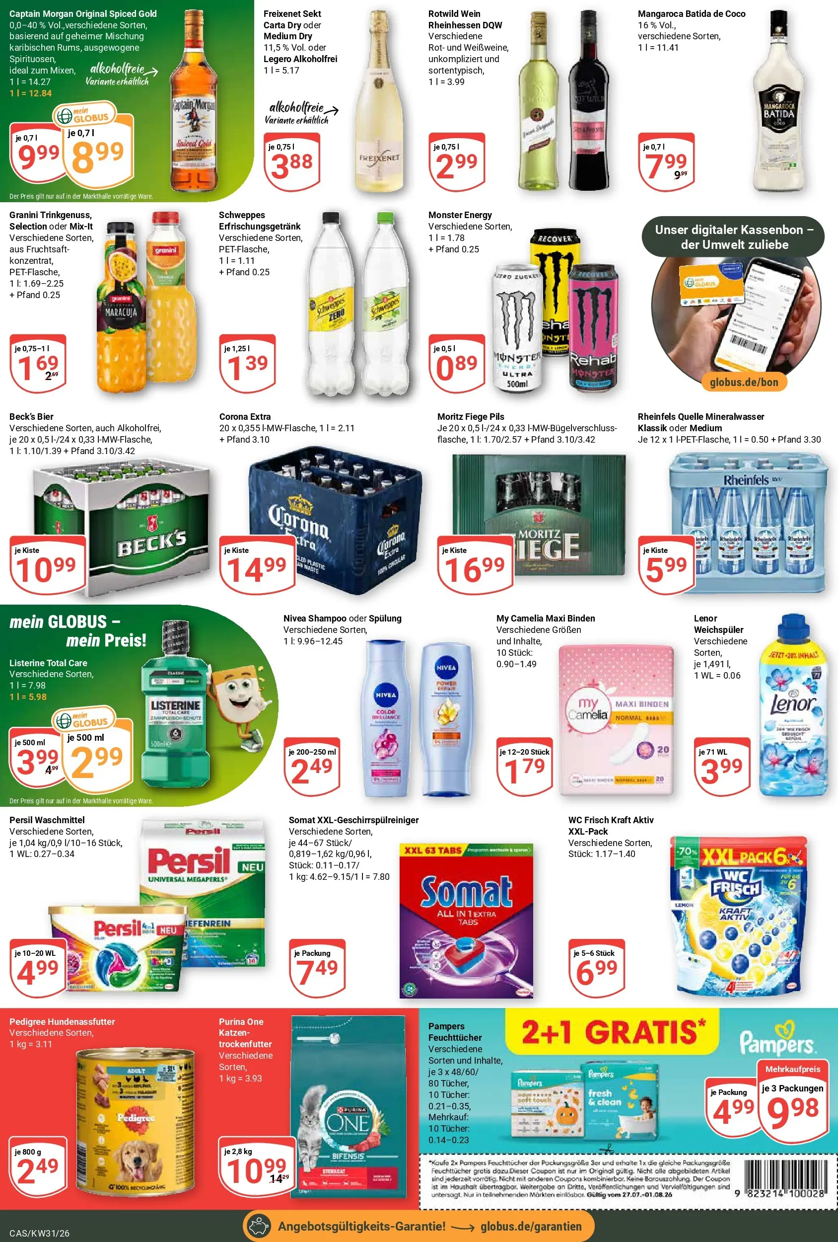 Globus Prospekt Castrop-Rauxel (ab 27.07.2026) » Angebote online | Seite: 5 | Produkte: Lenor, Freixenet, Batida de coco, Shampoo