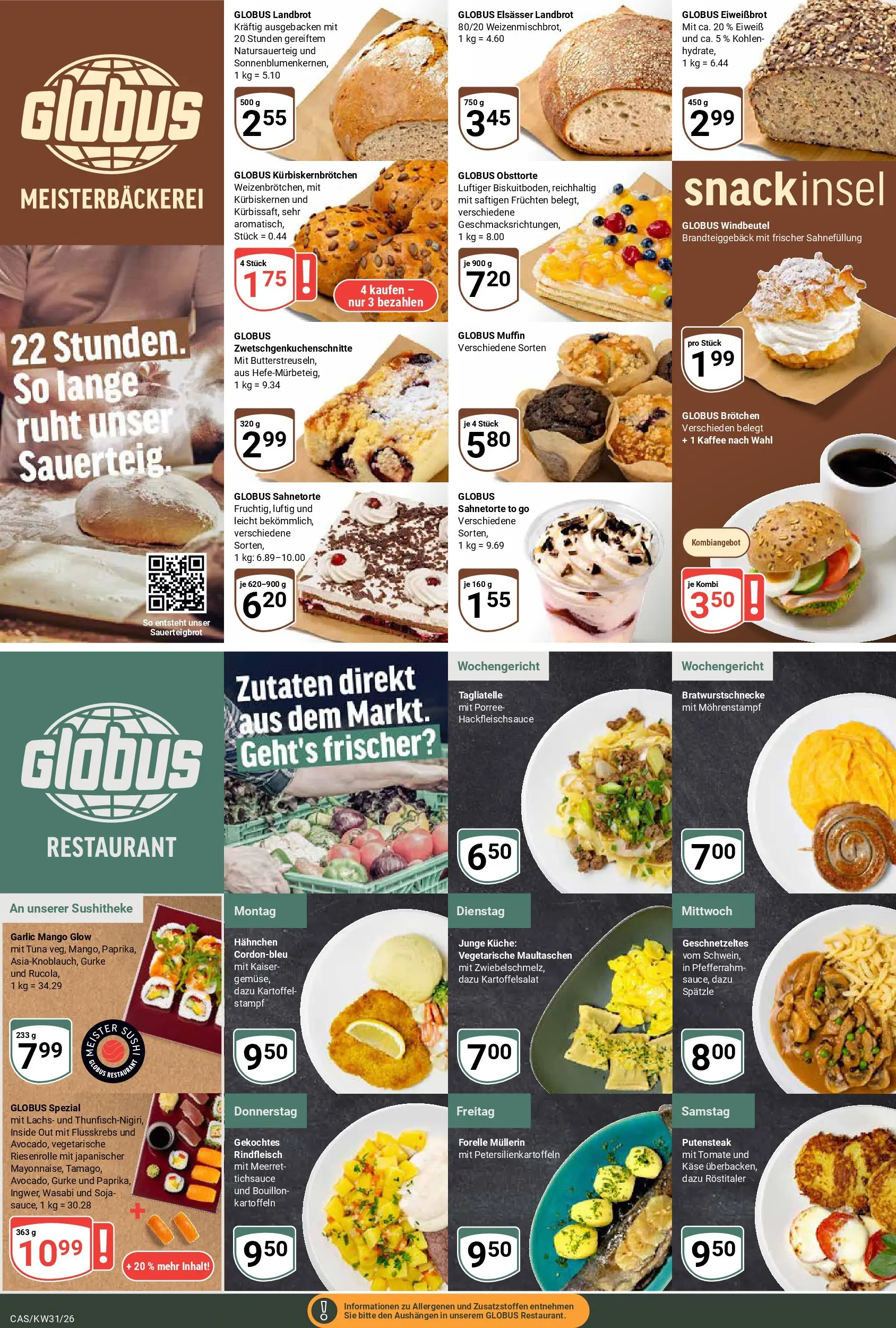 Globus Prospekt Castrop-Rauxel (ab 27.07.2026) » Angebote online | Seite: 8 | Produkte: Kaffee, Küche, Mango, Maultaschen
