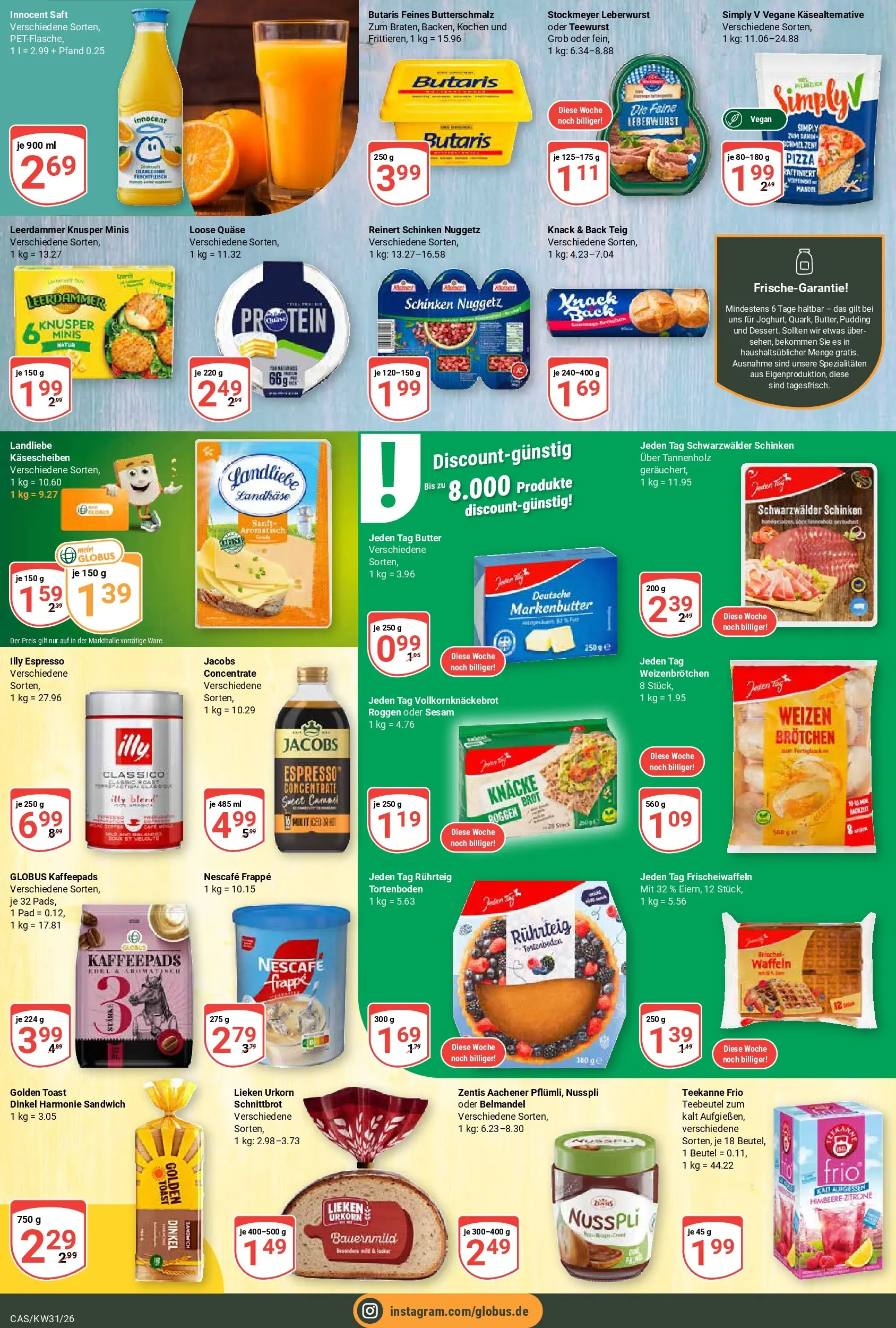 Globus Prospekt Castrop-Rauxel (ab 27.07.2026) » Angebote online | Seite: 12 | Produkte: Toast, Pudding, Zitrone, Schinken