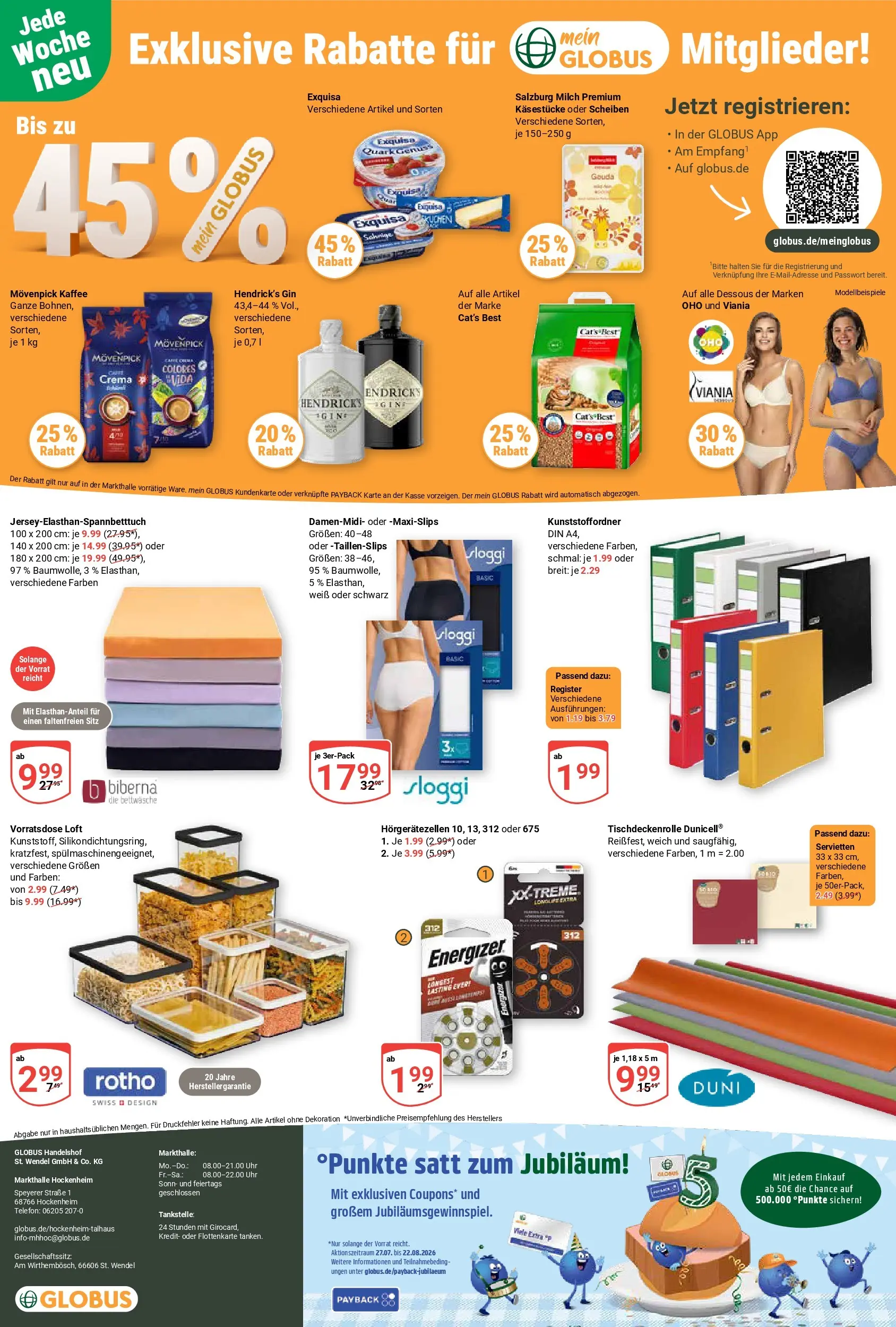 Globus Prospekt Hockenheim (ab 20.07.2026) » Angebote online | Seite: 29 | Produkte: Kaffee, Gouda, Movenpick kaffee, Gin