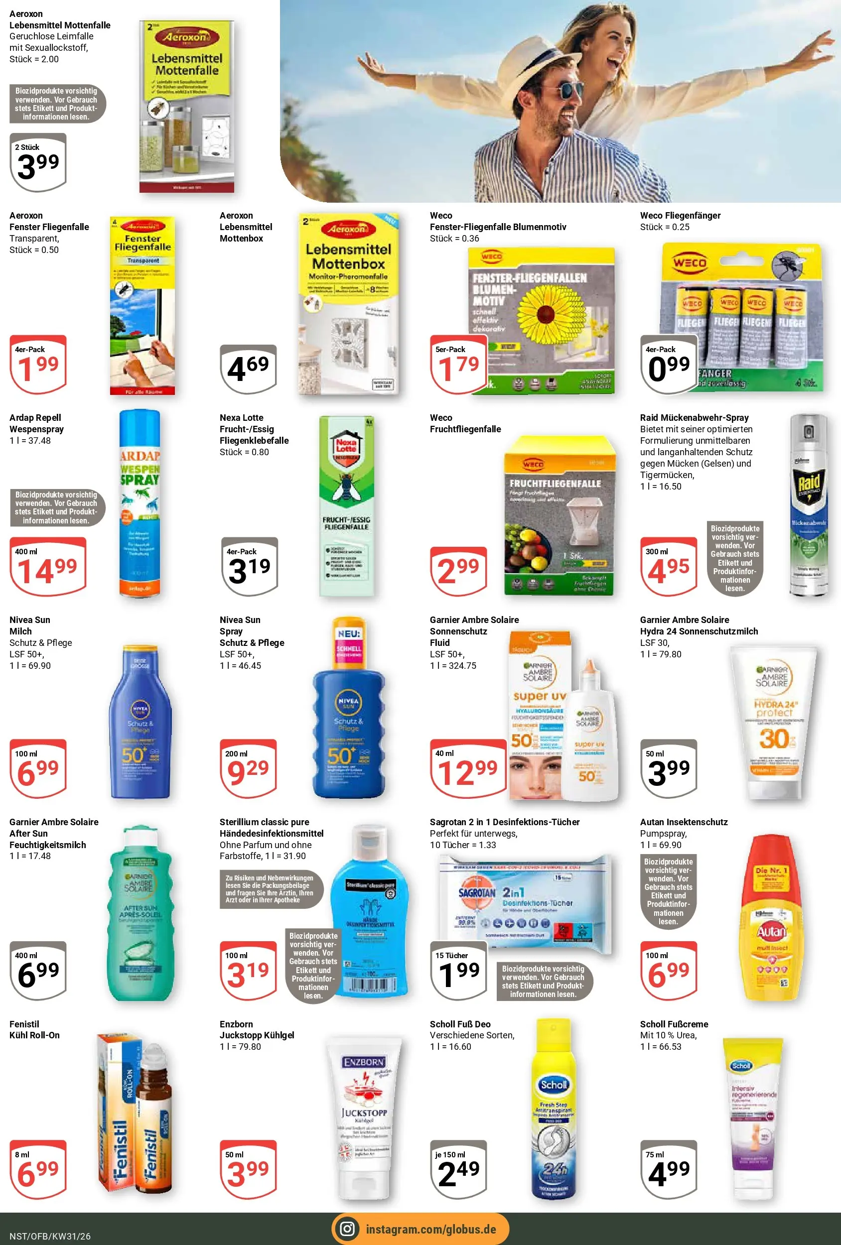Globus Prospekt Neustadt (ab 27.07.2026) » Angebote online | Seite: 19 | Produkte: Milch, Parfüm, After Sun, Fußcreme