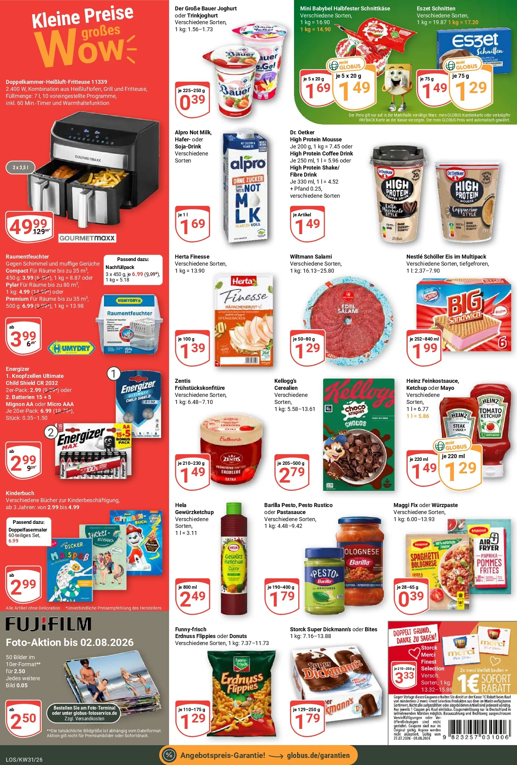 Globus Prospekt Losheim Am See (ab 27.07.2026) » Angebote online | Seite: 4 | Produkte: Grill, Barilla, Heinz ketchup, Alpro