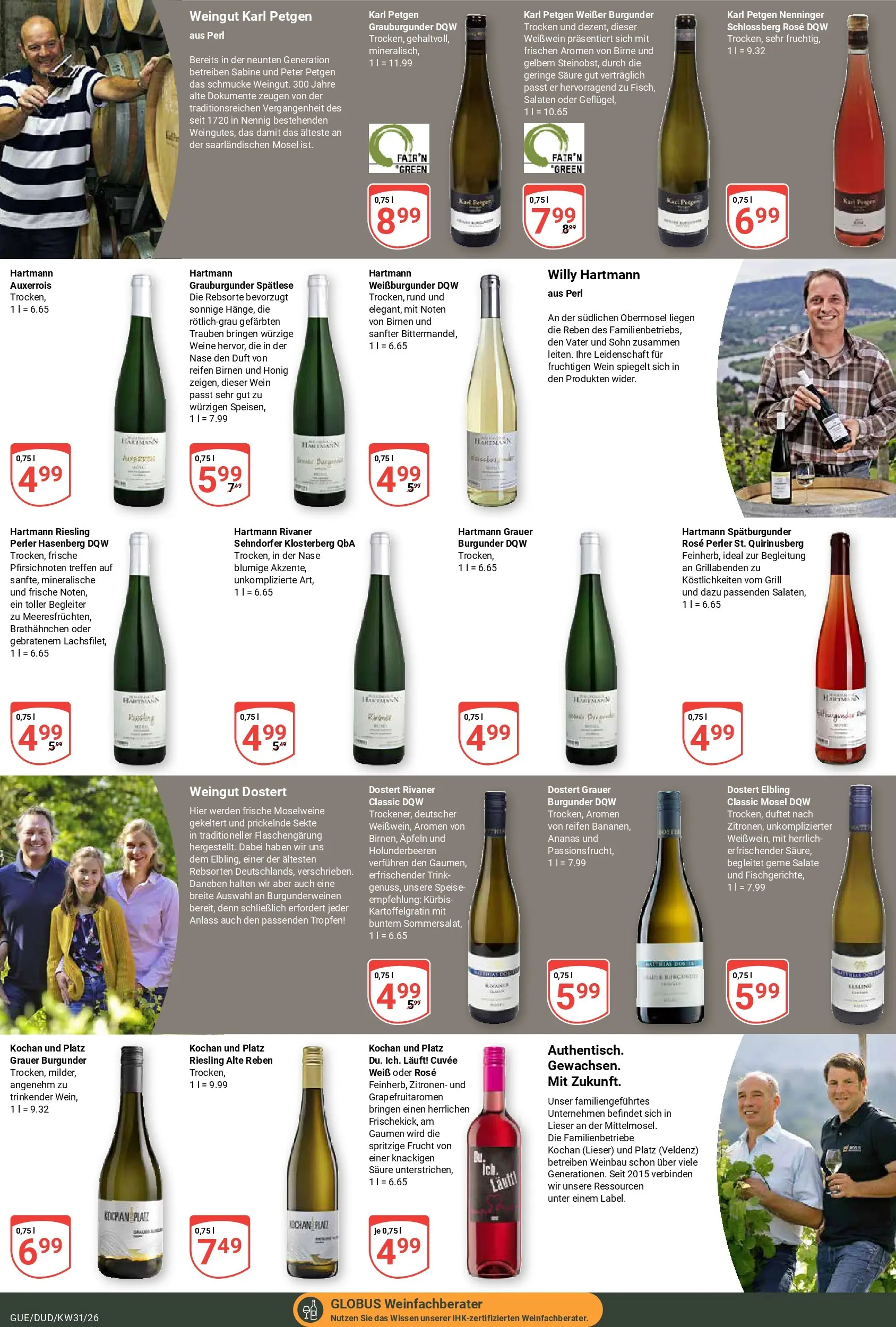 Globus Prospekt Saarbrücken-Güdingen (ab 27.07.2026) » Angebote online | Seite: 16 | Produkte: Weißwein, Kürbis, Wein, Zitronen