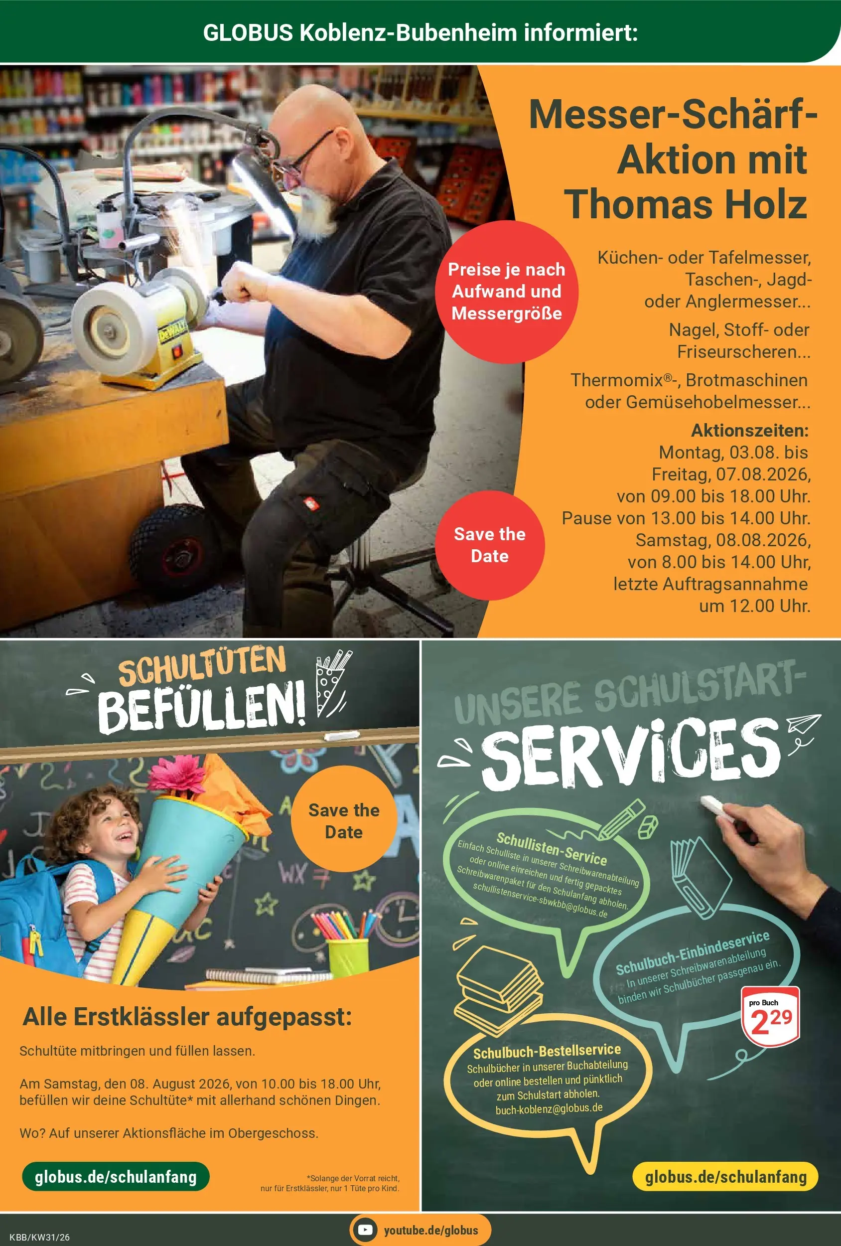Globus Prospekt Koblenz-Bubenheim (ab 27.07.2026) » Angebote online | Seite: 25 | Produkte: Kuchen