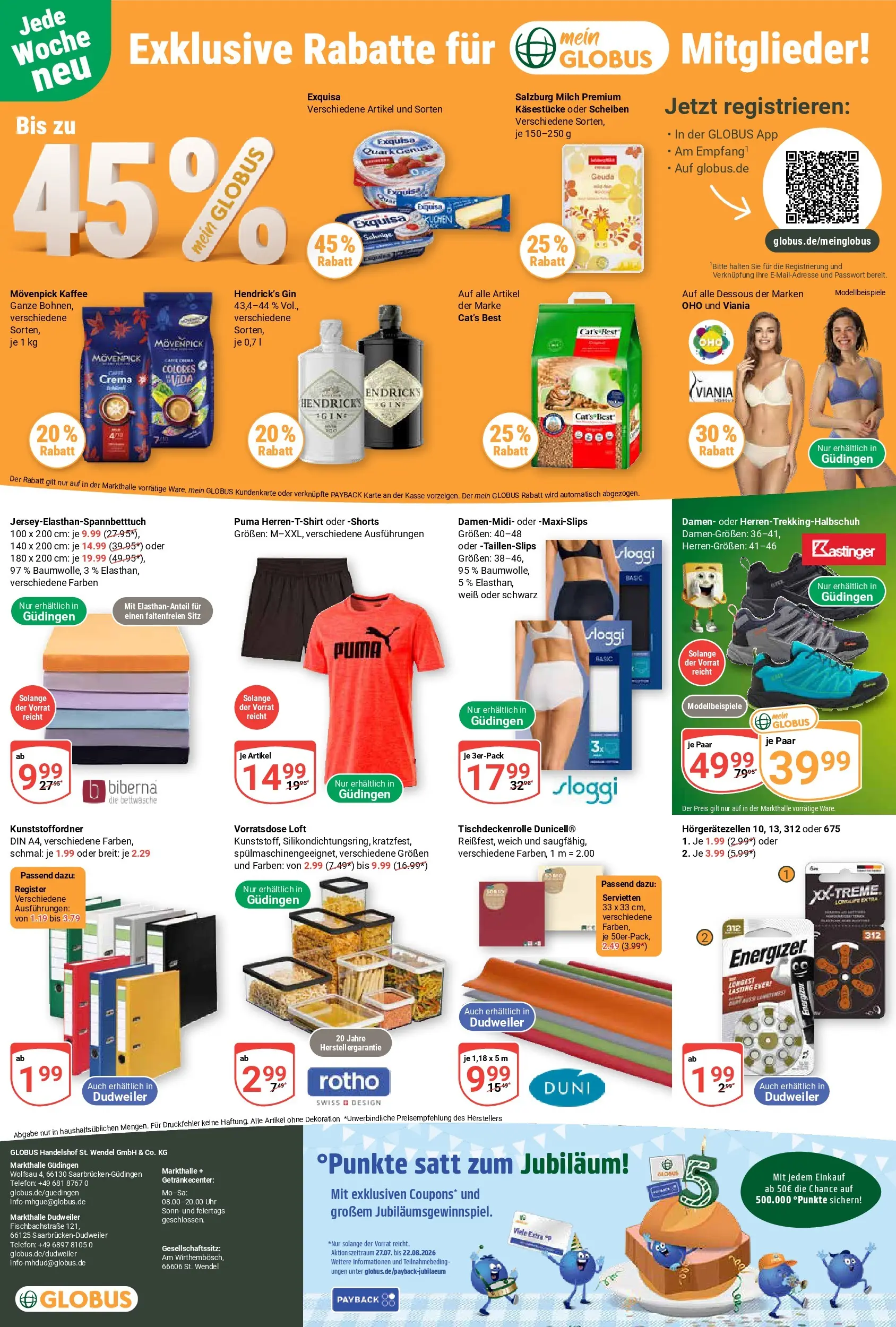Globus Prospekt Saarbrücken-Güdingen (ab 27.07.2026) » Angebote online | Seite: 30 | Produkte: Dessous, Movenpick kaffee, Gin, Uhr