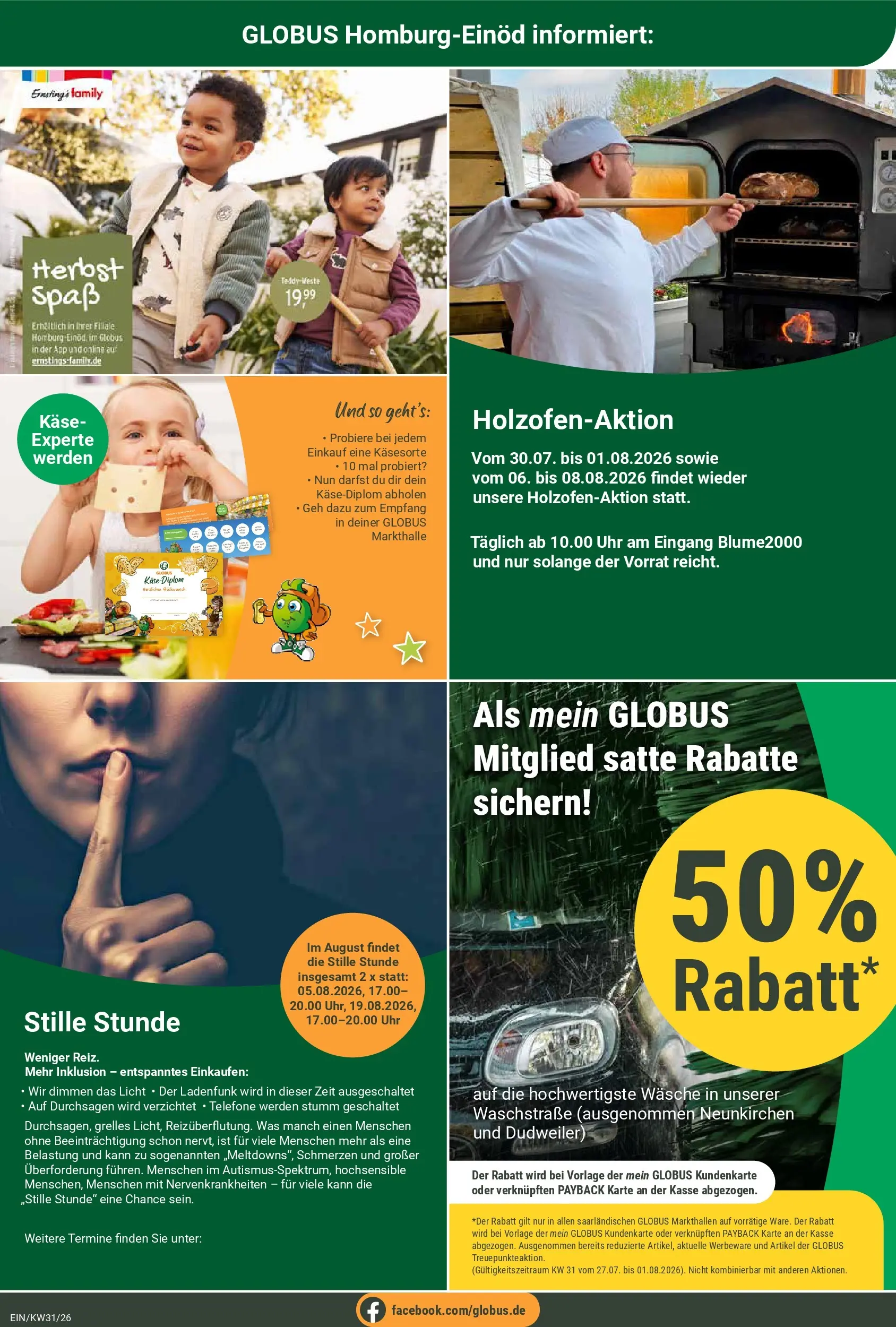 Globus Prospekt Homburg-Einöd (ab 27.07.2026) » Angebote online | Seite: 20 | Produkte: Käse, Weste, Uhr