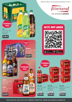 Angebote - Getränke Ellerkamp: Getränkeangebote ab 27.07.2026 gültig | Seite: 3 | Produkte: Limonade, Mineralwasser, Powerade
