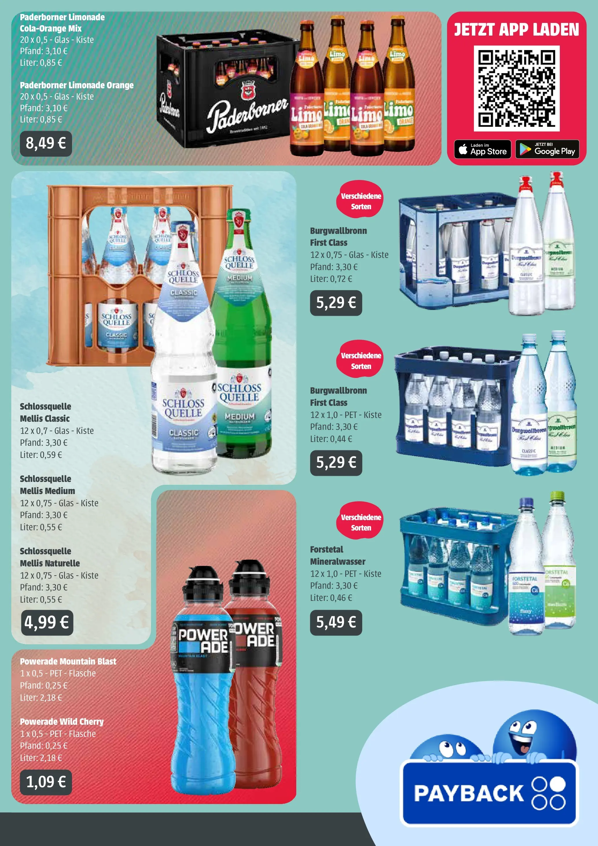 Angebote - Getränke Ellerkamp: Getränkeangebote (ab 27.07.2026) zum Blättern | Seite: 3 | Produkte: Limonade, Mineralwasser, Powerade