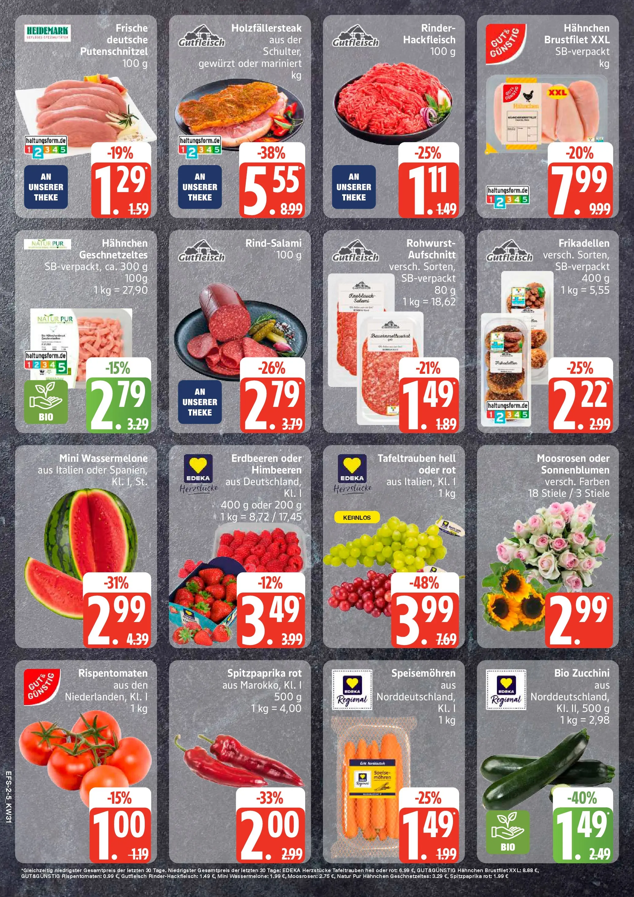Edeka Prospekt Ostseebad Prerow (ab 27.07.2026) » Angebote Online | Seite: 2 | Produkte: Himbeeren, Putenschnitzel, Zucchini, Erdbeeren