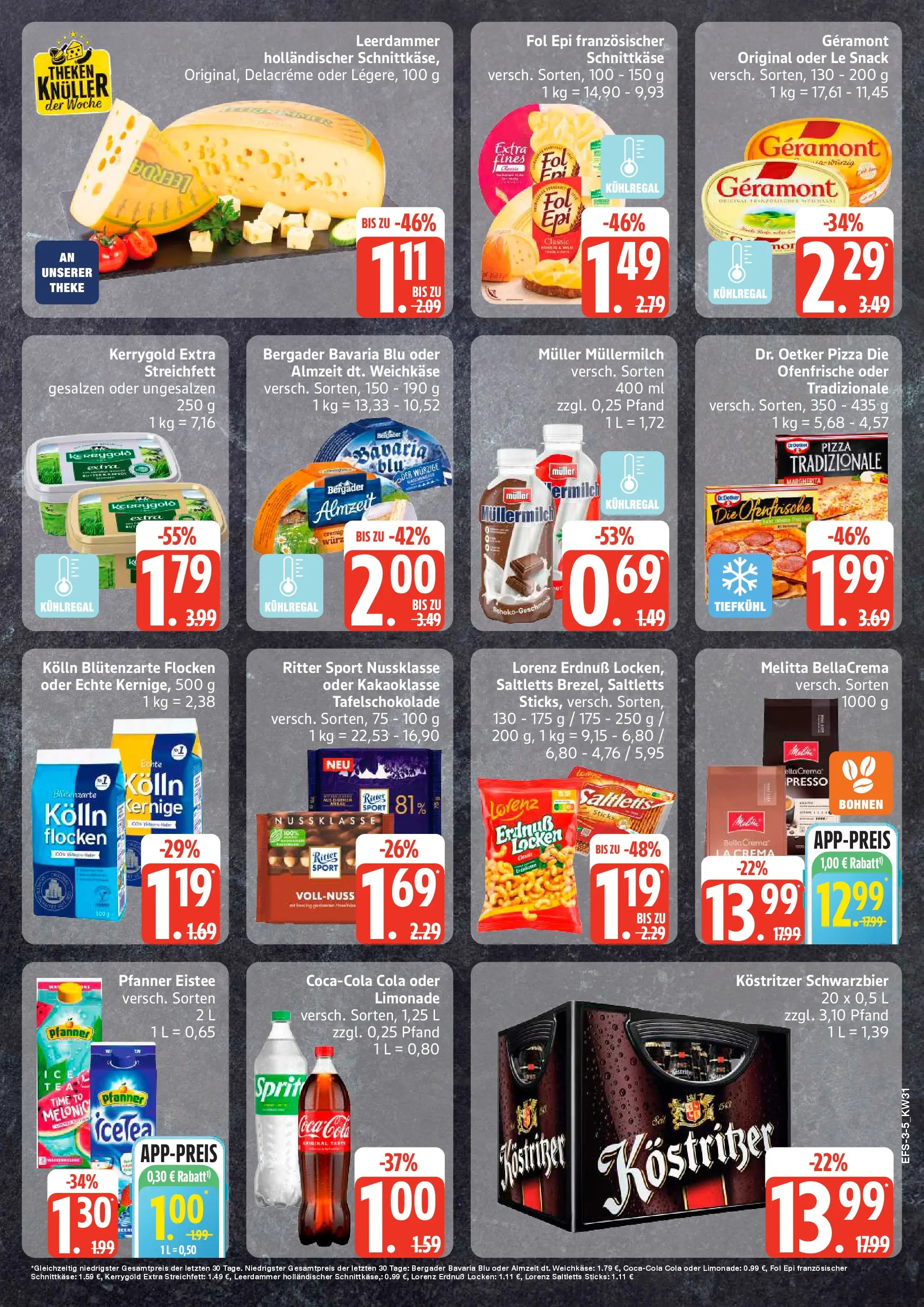 Edeka Prospekt Ostseebad Prerow (ab 27.07.2026) » Angebote Online | Seite: 3 | Produkte: Kostritzer, Pfanner eistee, Leerdammer, Muller mullermilch