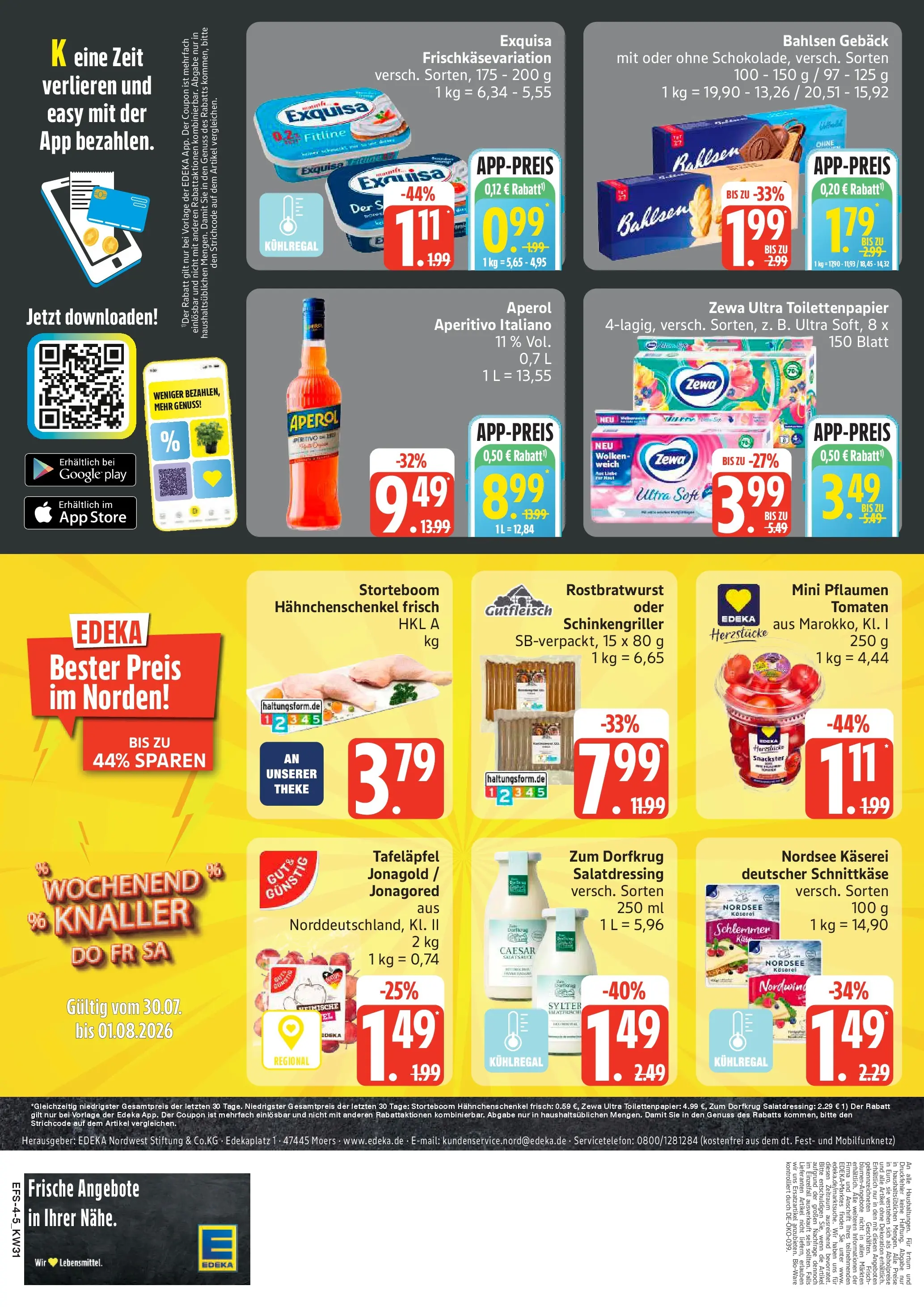 Edeka Prospekt Ostseebad Prerow (ab 27.07.2026) » Angebote Online | Seite: 4 | Produkte: Pflaumen, Theke, Zewa, Toilettenpapier