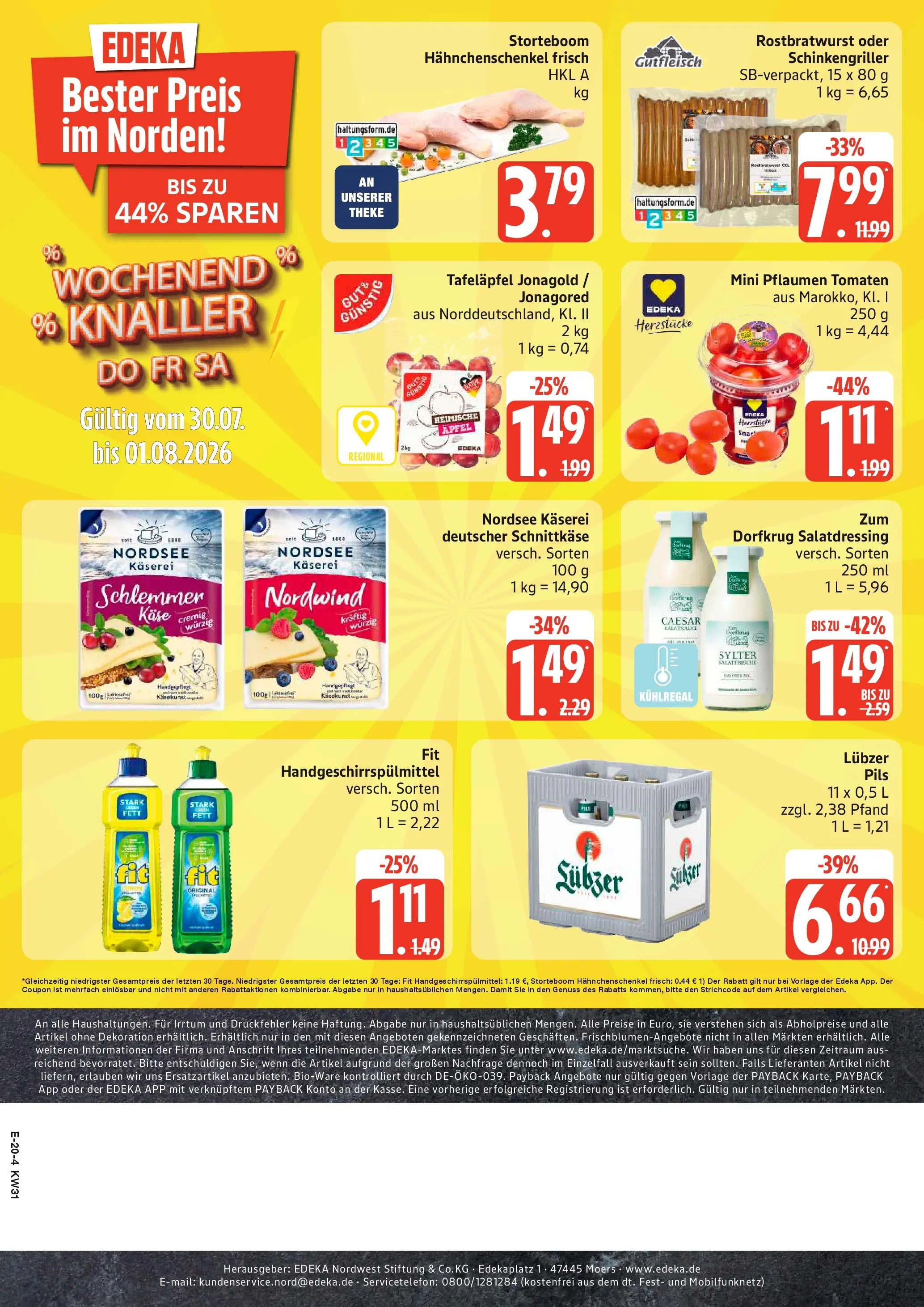 Edeka Prospekt Dobbertin (ab 27.07.2026) » Angebote Online | Seite: 23 | Produkte: Pflaumen, Theke, Tomaten, Lubzer