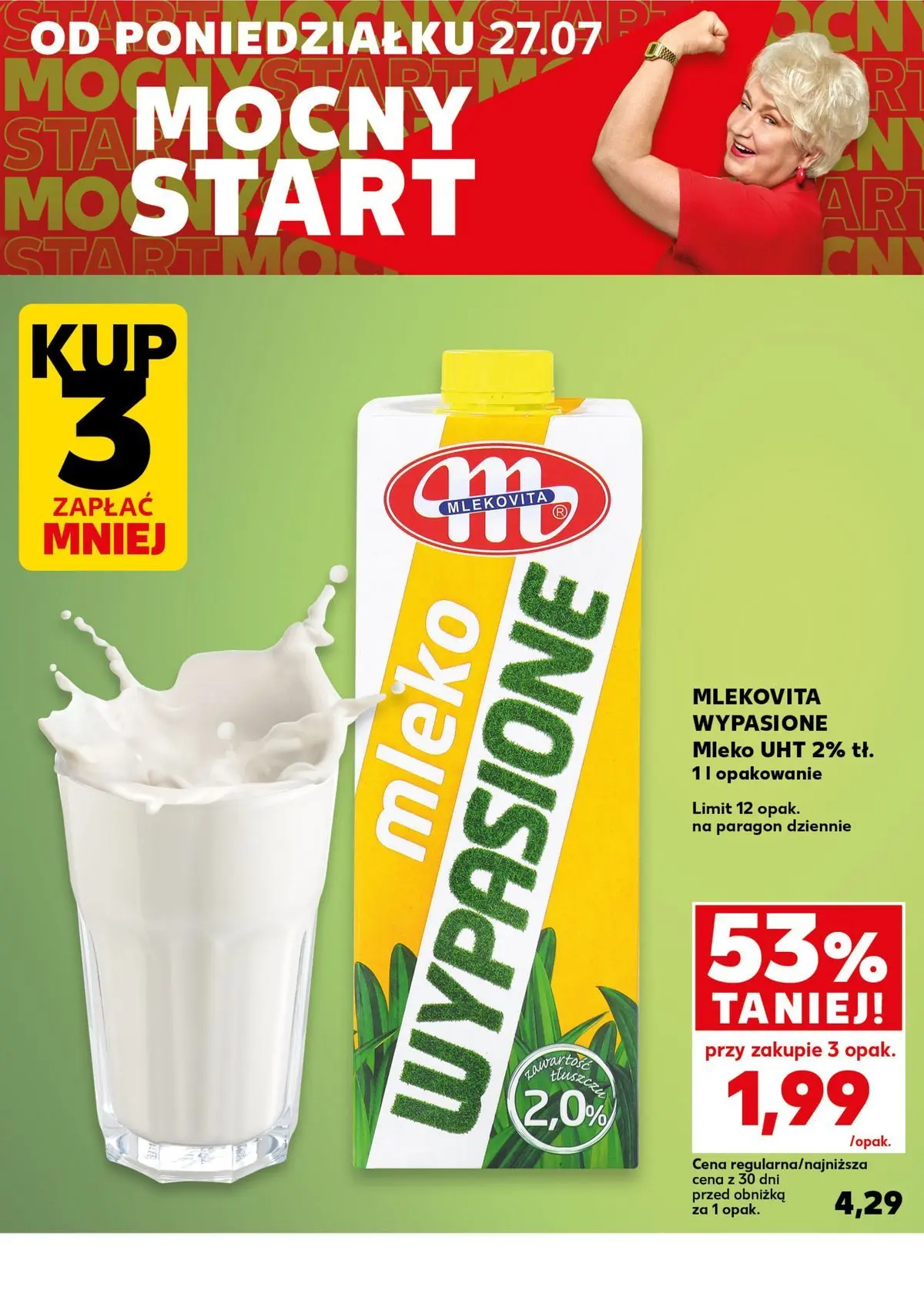 Kaufland - Kaufland Mocny Start ważne do 29.07 od 27.07.2026 - od jutra PDF | Strona: 4 | Produkty: Mleko