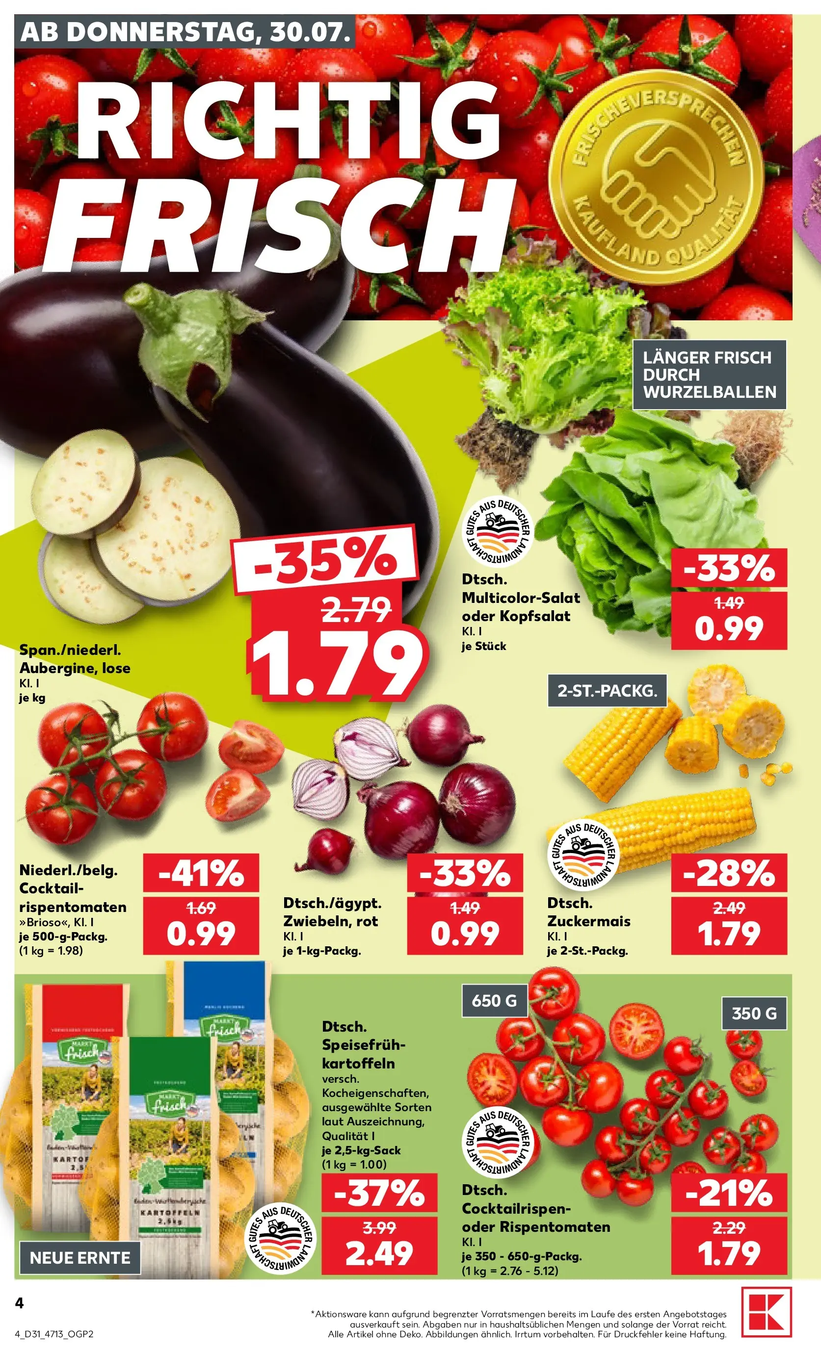 Prospekt Kaufland ab 30.07.2026 ยป Angebote und Werbung Online | Seite: 4 | Produkte: Kartoffeln Prospekt Kaufland ab 30.07.2026 ยป Angebote Online zum Blรคttern | Seite: 4 | Produkte: Kartoffeln