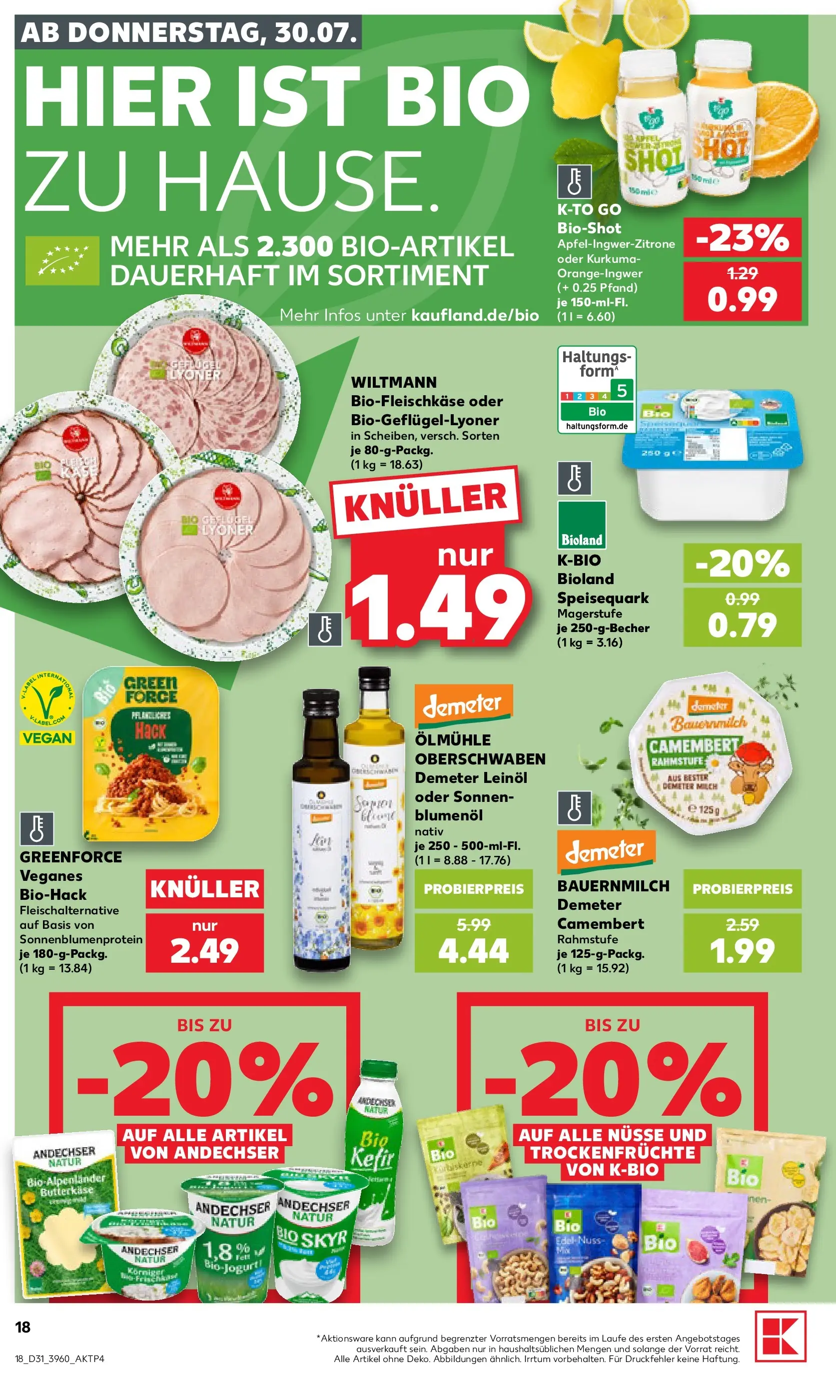 Prospekt Kaufland ab 30.07.2026 ยป Angebote und Werbung Online | Seite: 18 | Produkte: Kefir, Milch, Skyr, Nรผsse Prospekt Kaufland ab 30.07.2026 ยป Angebote Online zum Blรคttern | Seite: 18 | Produkte: Kefir, Milch, Skyr, Nรผsse