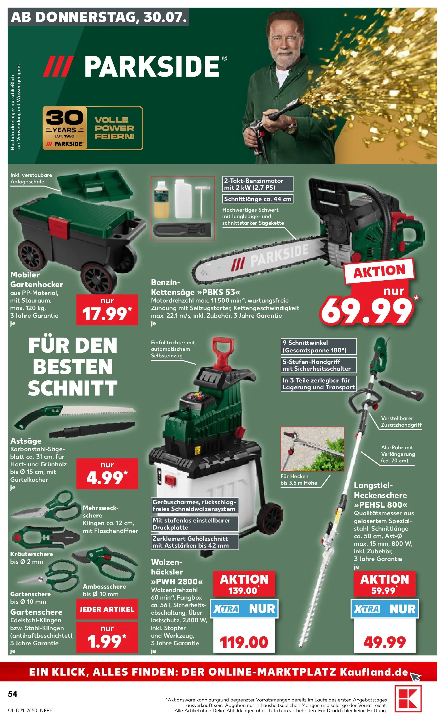 Prospekt Kaufland ab 27.07.2026 » Angebote Online zum Blättern | Seite: 63 | Produkte: Wasser, Hochdruckreiniger