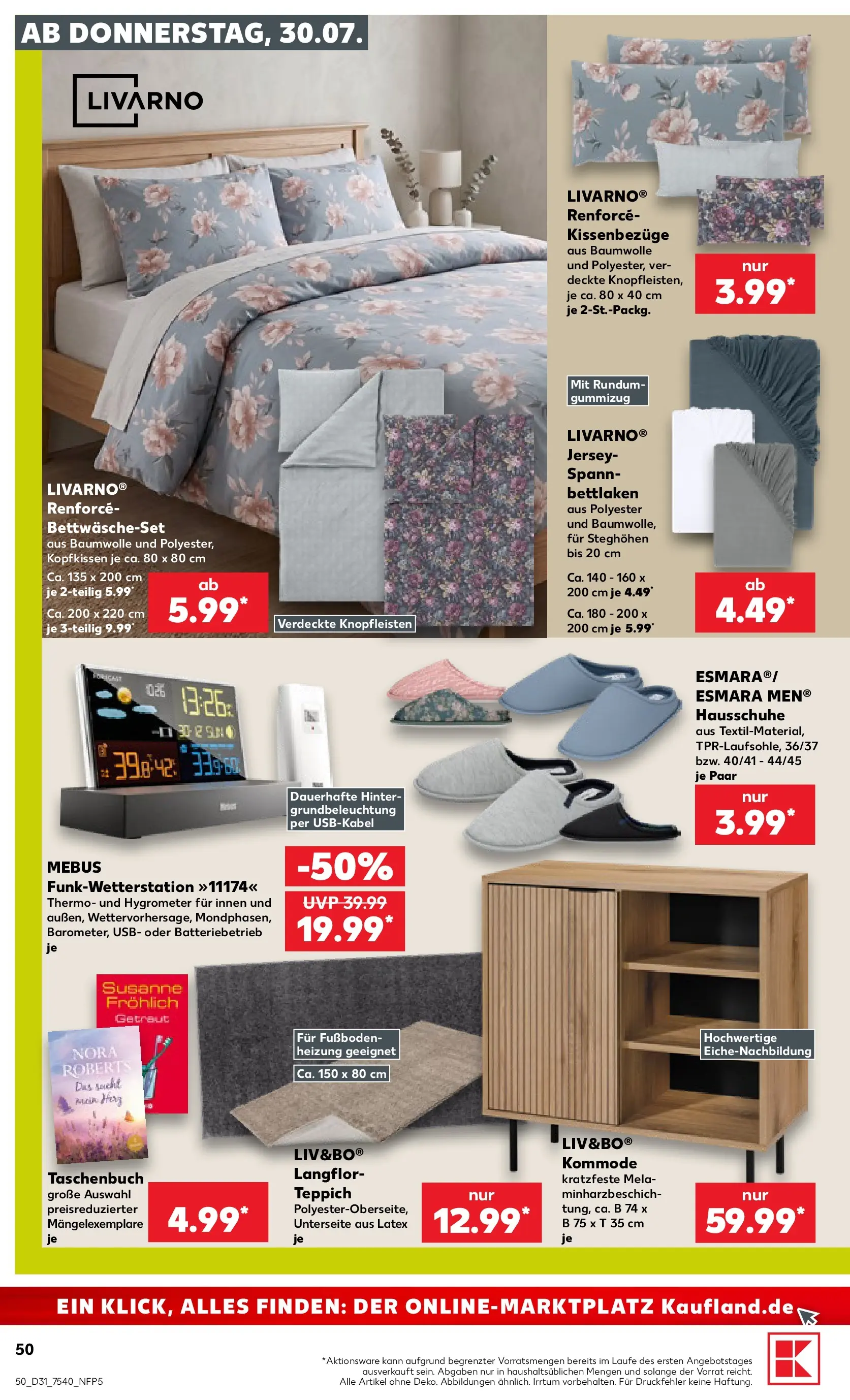 Prospekt Kaufland ab 30.07.2026 ยป Angebote und Werbung Online | Seite: 50 | Produkte: USB, Kommode, Kopfkissen, Teppich Prospekt Kaufland ab 30.07.2026 ยป Angebote Online zum Blรคttern | Seite: 50 | Produkte: USB, Kommode, Kopfkissen, Teppich