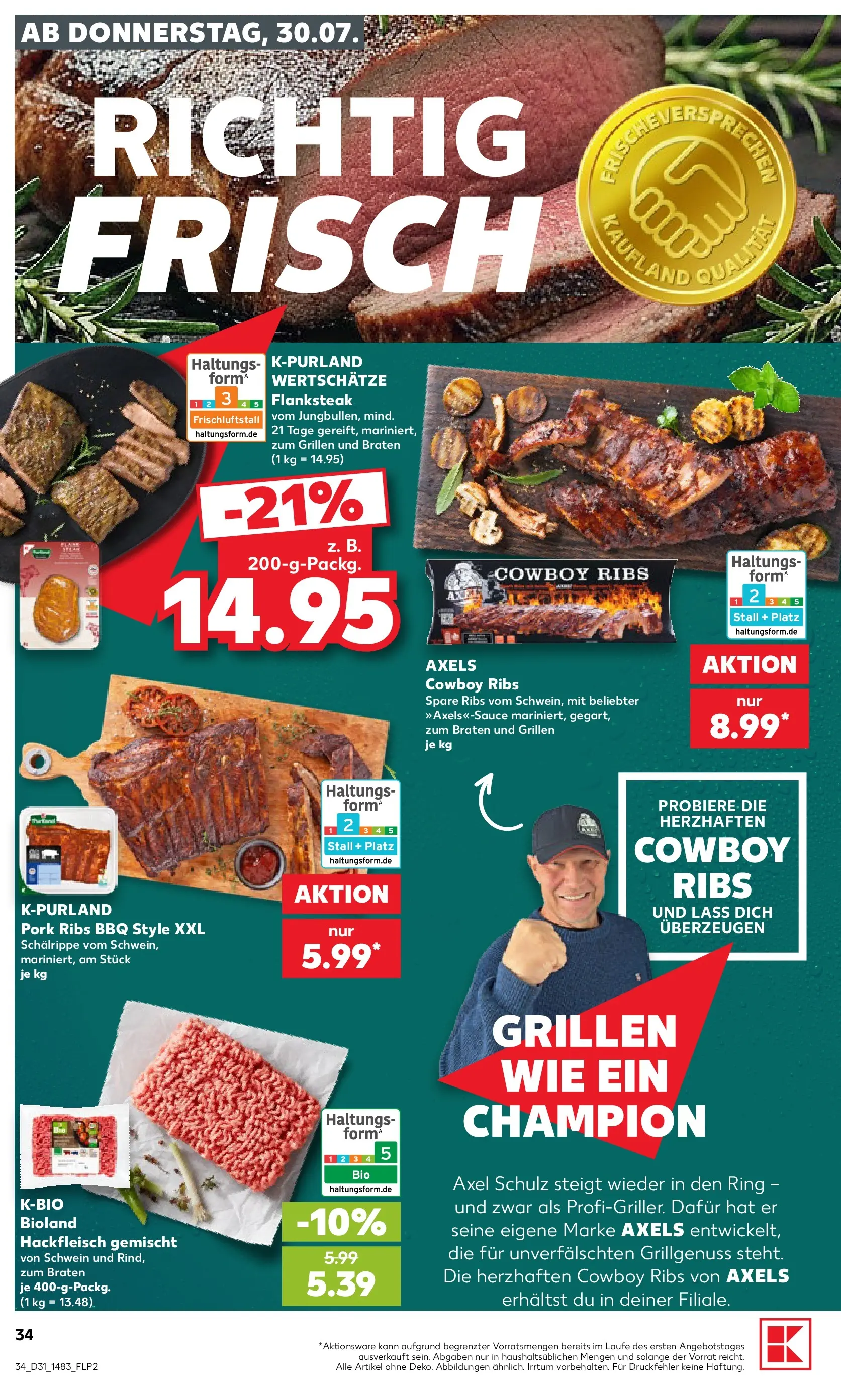 Prospekt Kaufland ab 30.07.2026 ยป Angebote und Werbung Online | Seite: 34 | Produkte: Spare ribs, Hackfleisch Prospekt Kaufland ab 30.07.2026 ยป Angebote Online zum Blรคttern | Seite: 34 | Produkte: Spare ribs, Hackfleisch