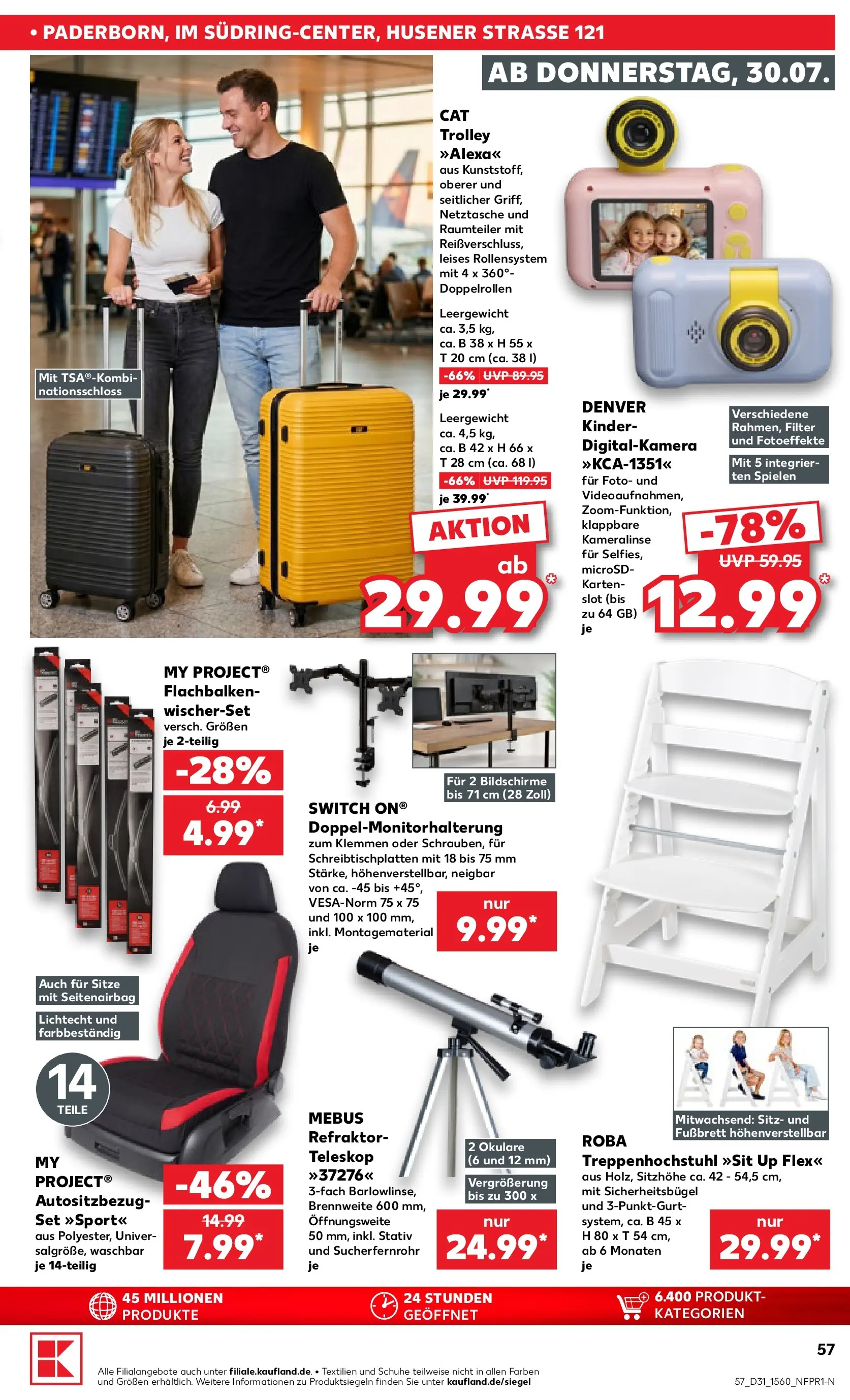 Prospekt Kaufland ab 30.07.2026 ยป Angebote und Werbung Online | Seite: 57 | Produkte: Raumteiler, Digitalkamera, Stativ Prospekt Kaufland ab 30.07.2026 ยป Angebote Online zum Blรคttern | Seite: 57 | Produkte: Raumteiler, Digitalkamera, Stativ