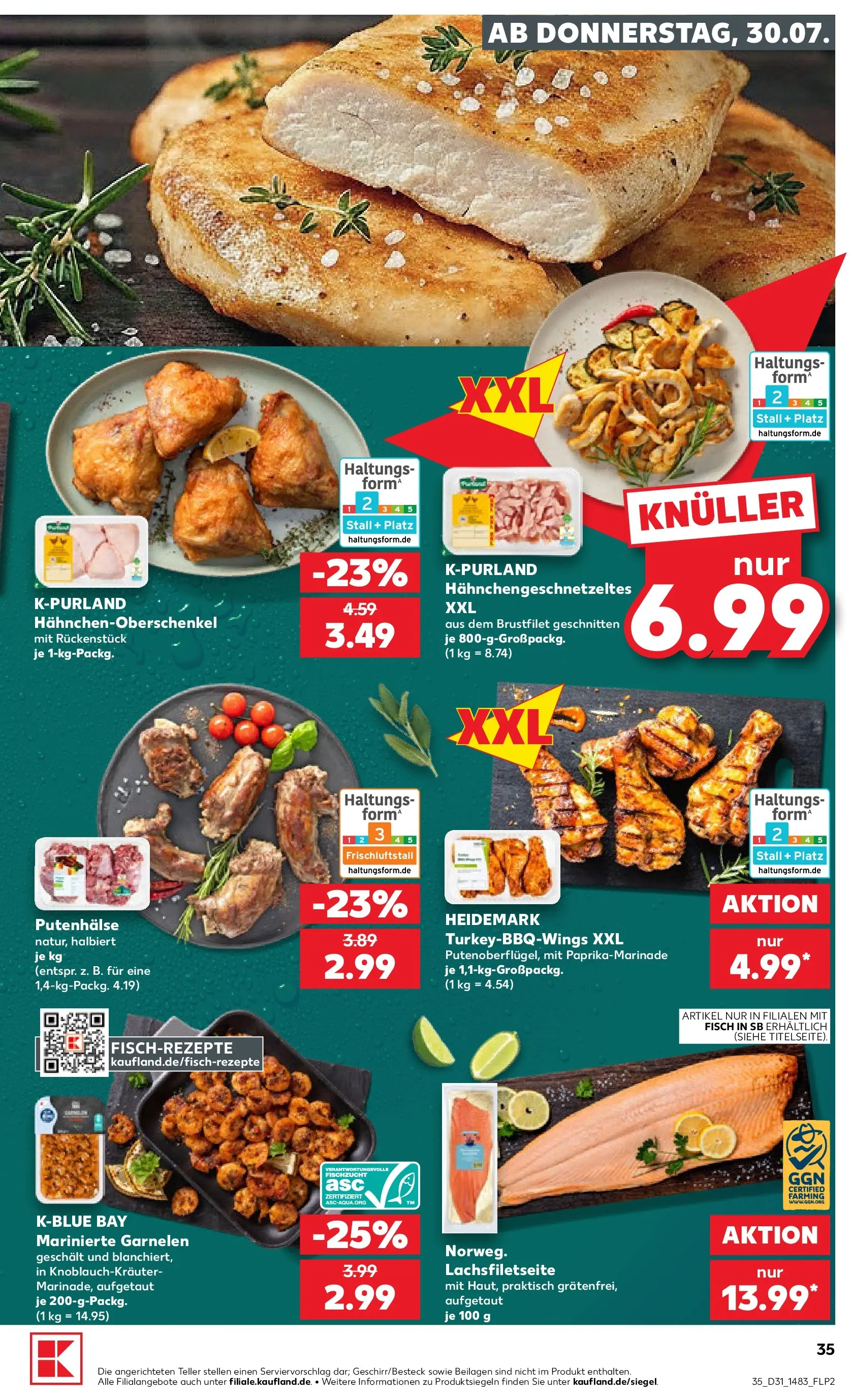 Prospekt Kaufland ab 30.07.2026 ยป Angebote und Werbung Online | Seite: 35 | Produkte: Garnelen, Fisch Prospekt Kaufland ab 30.07.2026 ยป Angebote Online zum Blรคttern | Seite: 35 | Produkte: Garnelen, Fisch