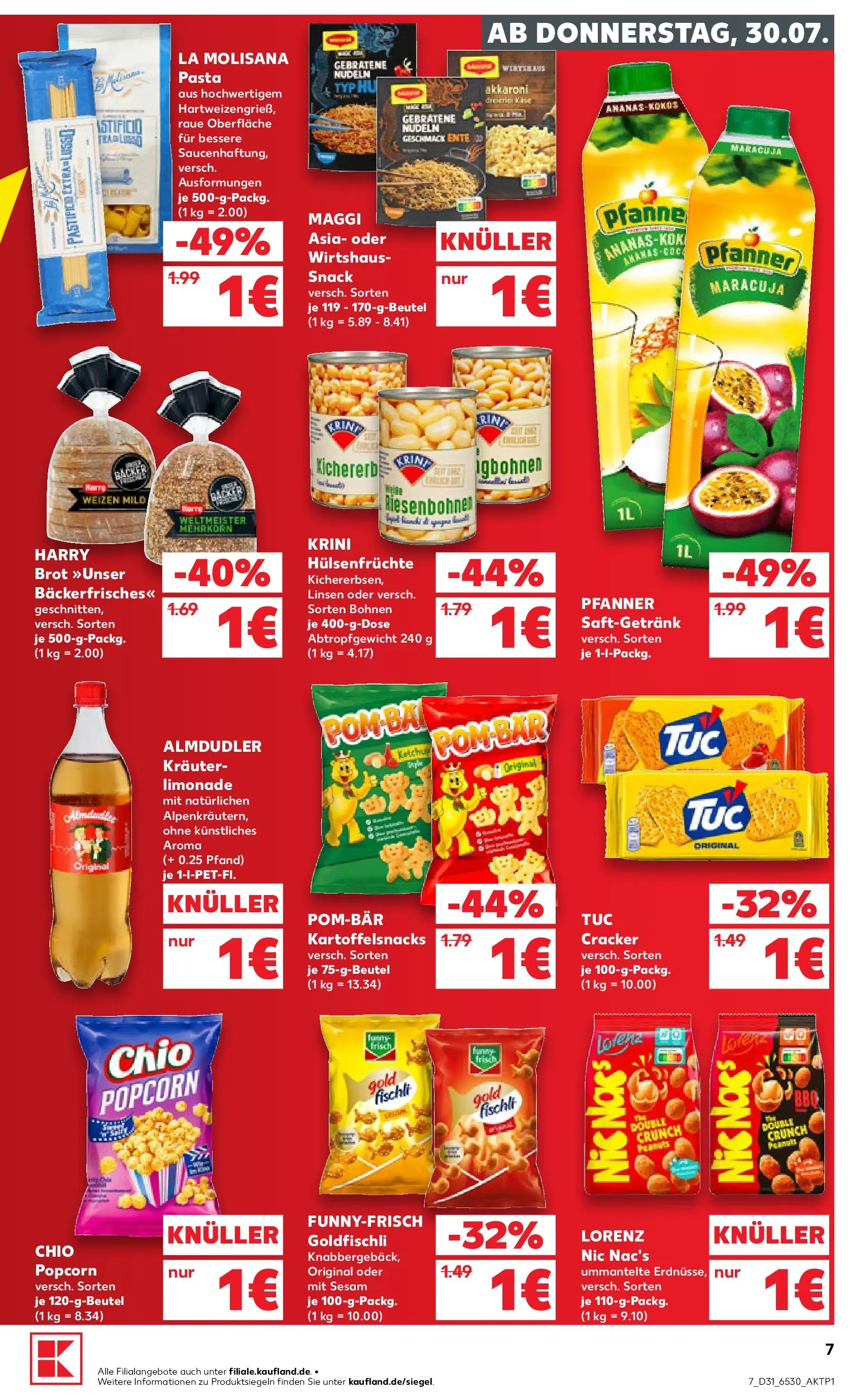 Prospekt Kaufland ab 30.07.2026 ยป Angebote und Werbung Online | Seite: 7 | Produkte: Ananas, Pasta, Brot, Nudeln Prospekt Kaufland ab 30.07.2026 ยป Angebote Online zum Blรคttern | Seite: 7 | Produkte: Ananas, Pasta, Brot, Nudeln