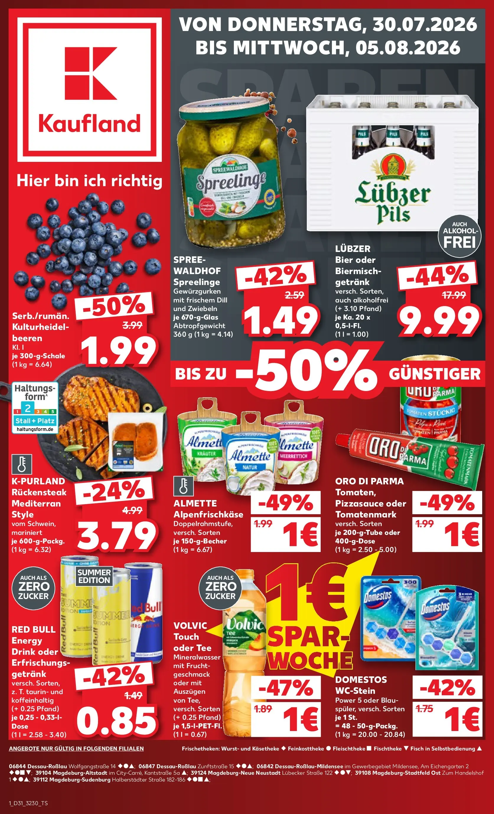 Prospekt Kaufland ab 30.07.2026 ยป Angebote und Werbung Online | Seite: 1 | Produkte: Almette, Energy, Bier, Pils Prospekt Kaufland ab 30.07.2026 ยป Angebote Online zum Blรคttern | Seite: 1 | Produkte: Almette, Energy, Bier, Pils