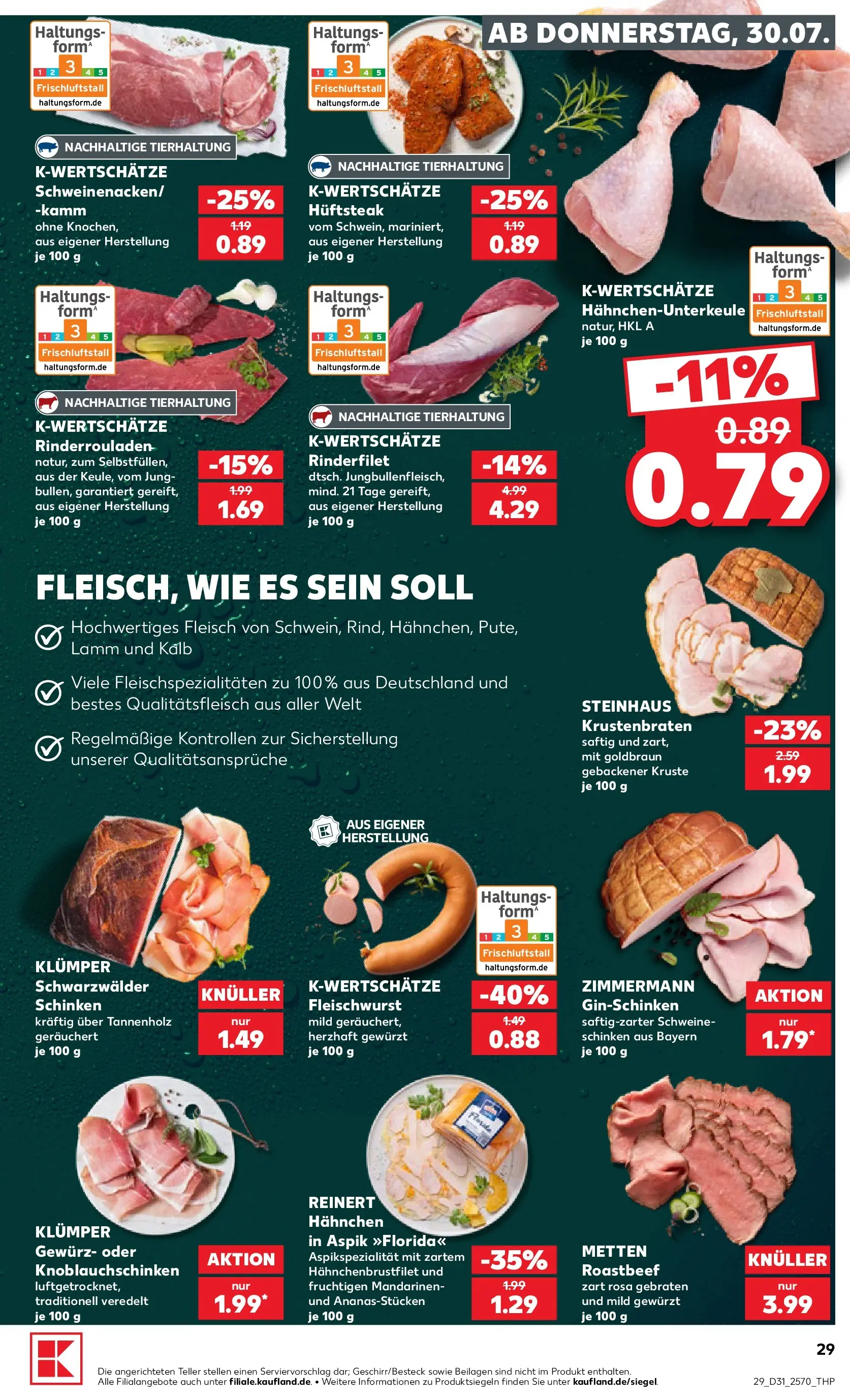 Prospekt Kaufland ab 30.07.2026 ยป Angebote und Werbung Online | Seite: 29 | Produkte: Rinderfilet, Mandarinen, Krustenbraten, Roastbeef Prospekt Kaufland ab 30.07.2026 ยป Angebote Online zum Blรคttern | Seite: 29 | Produkte: Rinderfilet, Mandarinen, Krustenbraten, Roastbeef
