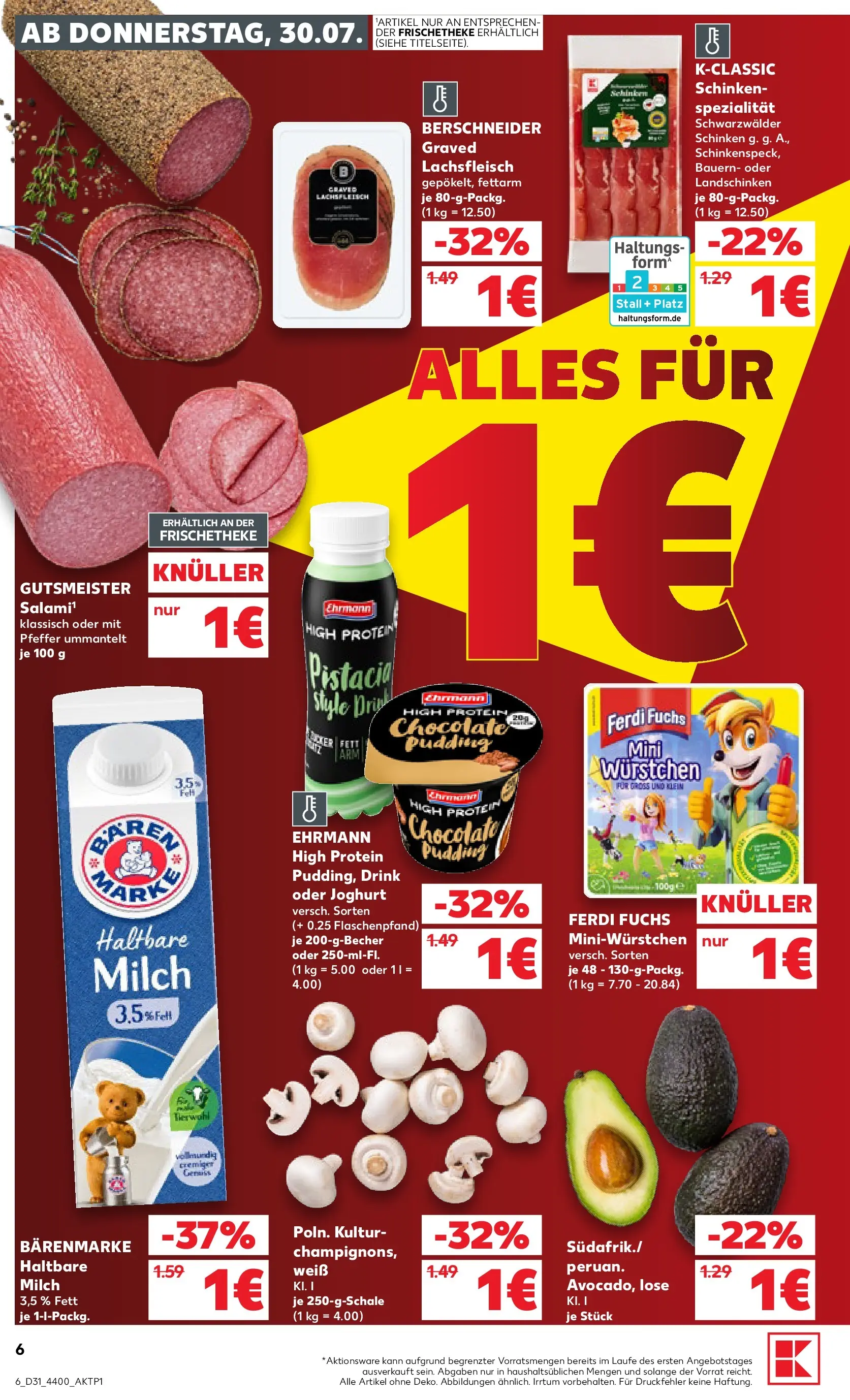Prospekt Kaufland ab 30.07.2026 ยป Angebote und Werbung Online | Seite: 6 | Produkte: High protein pudding, Joghurt, Pudding, Pfeffer Prospekt Kaufland ab 30.07.2026 ยป Angebote Online zum Blรคttern | Seite: 6 | Produkte: High protein pudding, Joghurt, Pudding, Pfeffer